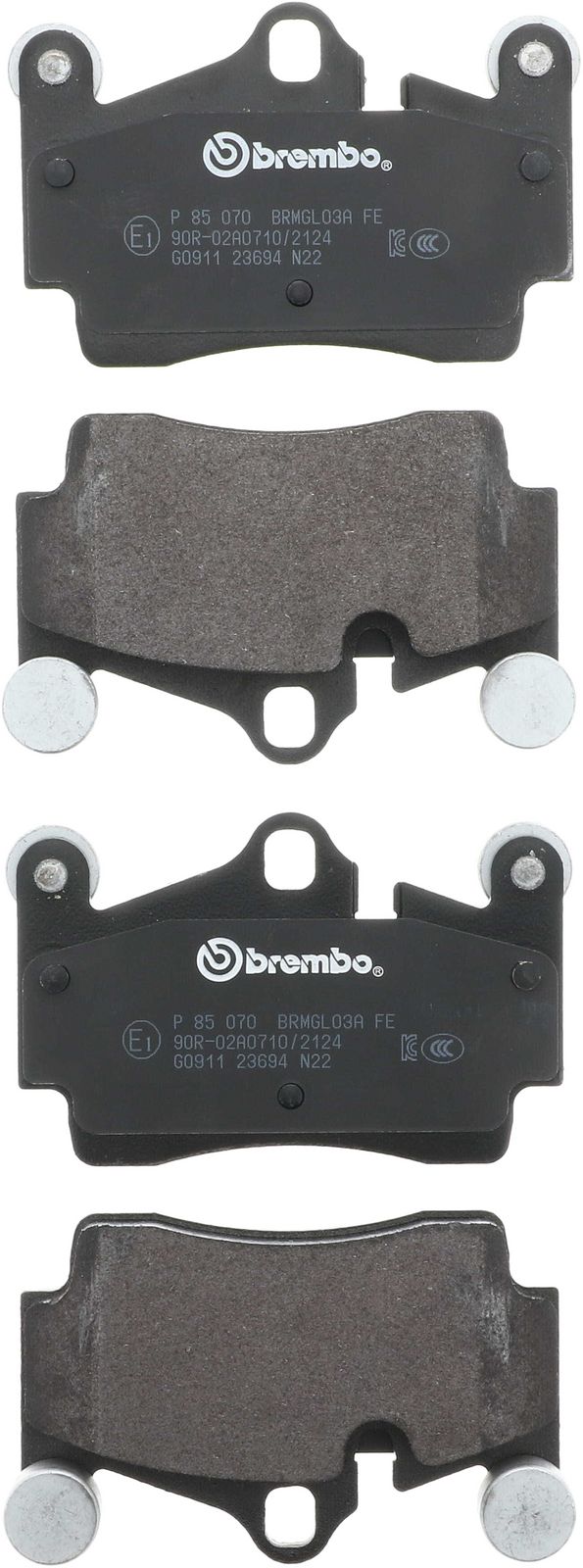 PRIME Low-Met Rear Disc Brake Pad Set - P85070_01
