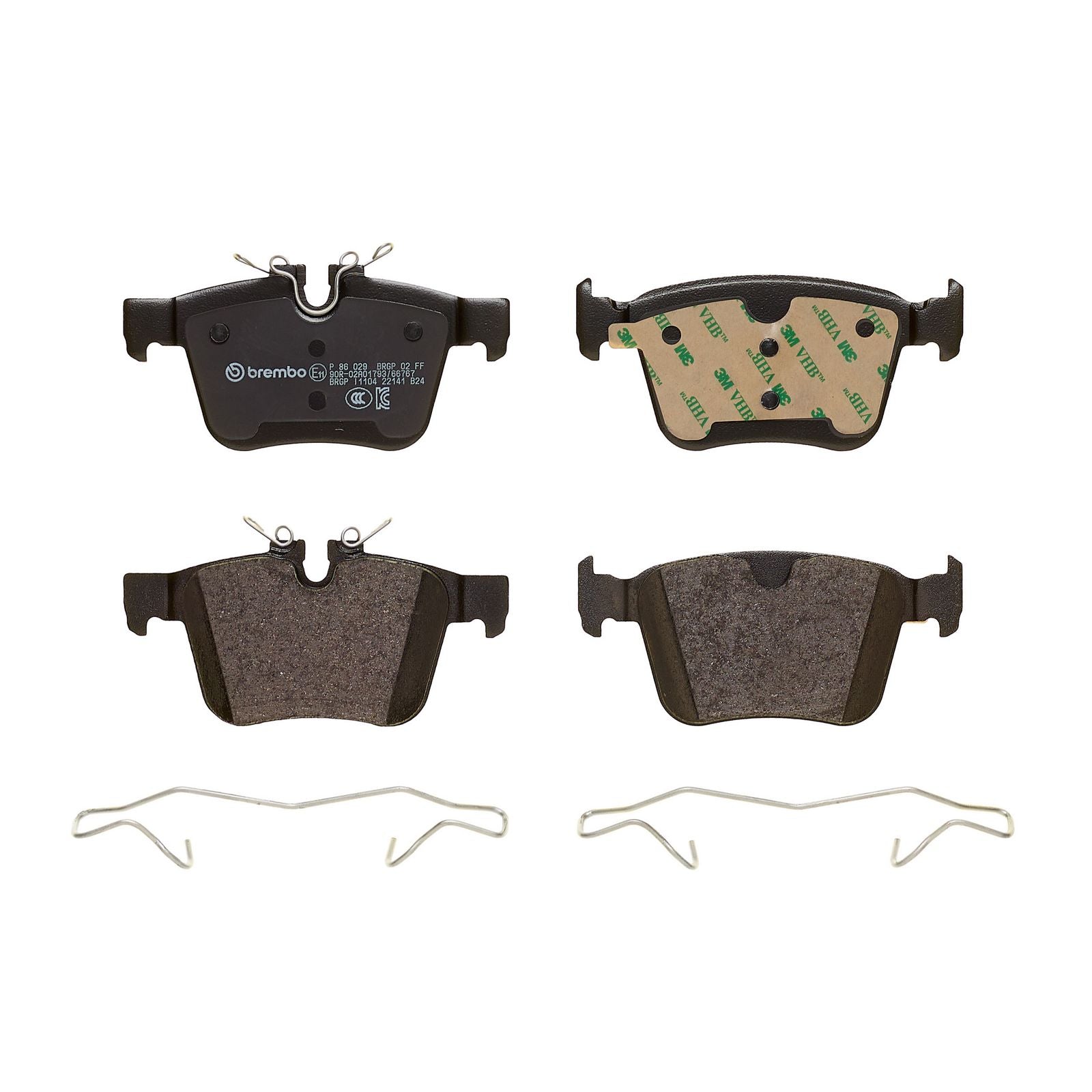 PRIME Low-Met Rear Disc Brake Pad Set - P86029_02