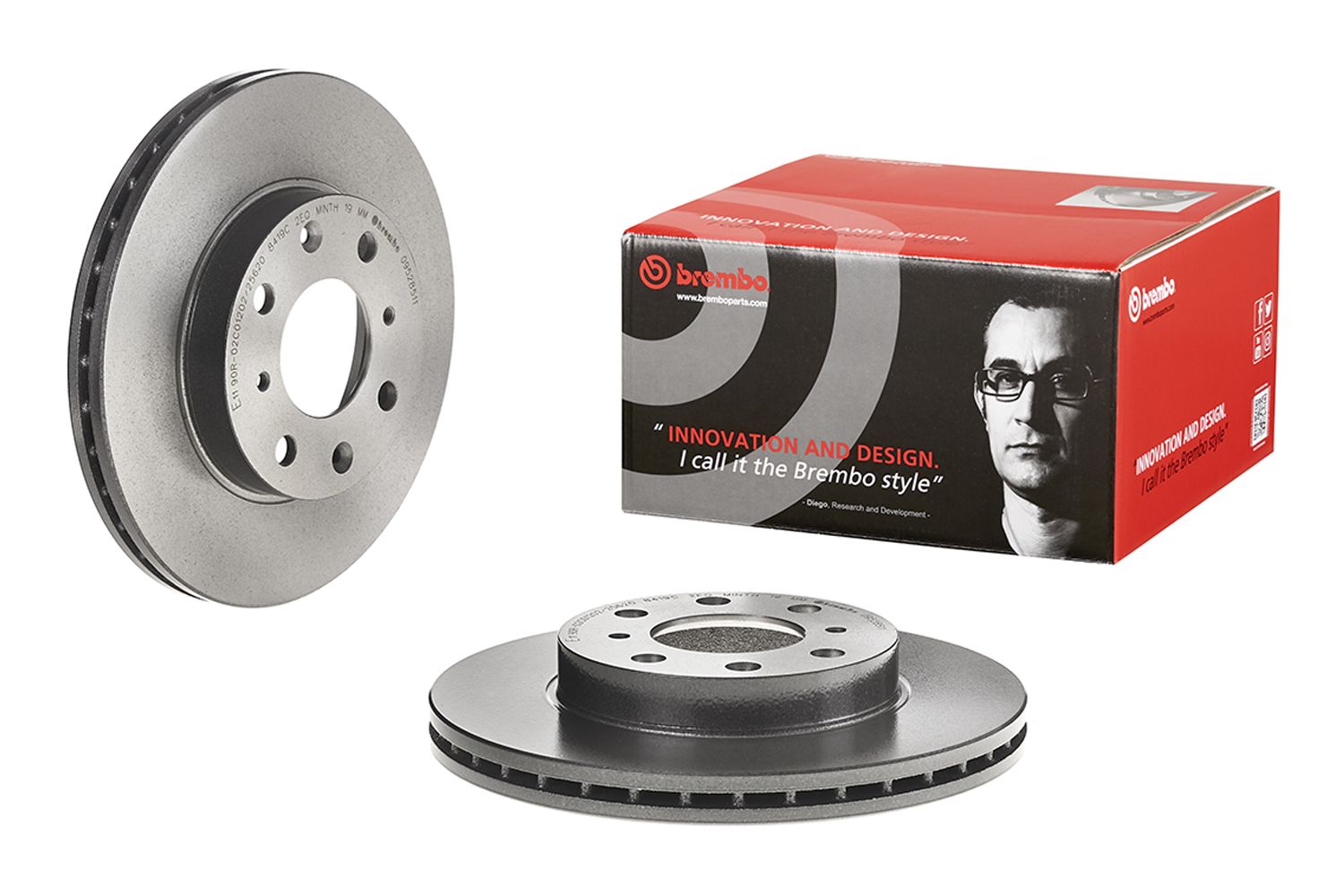 PRIME UV Coated Front Disc Brake Rotor - 09.5285.11_01