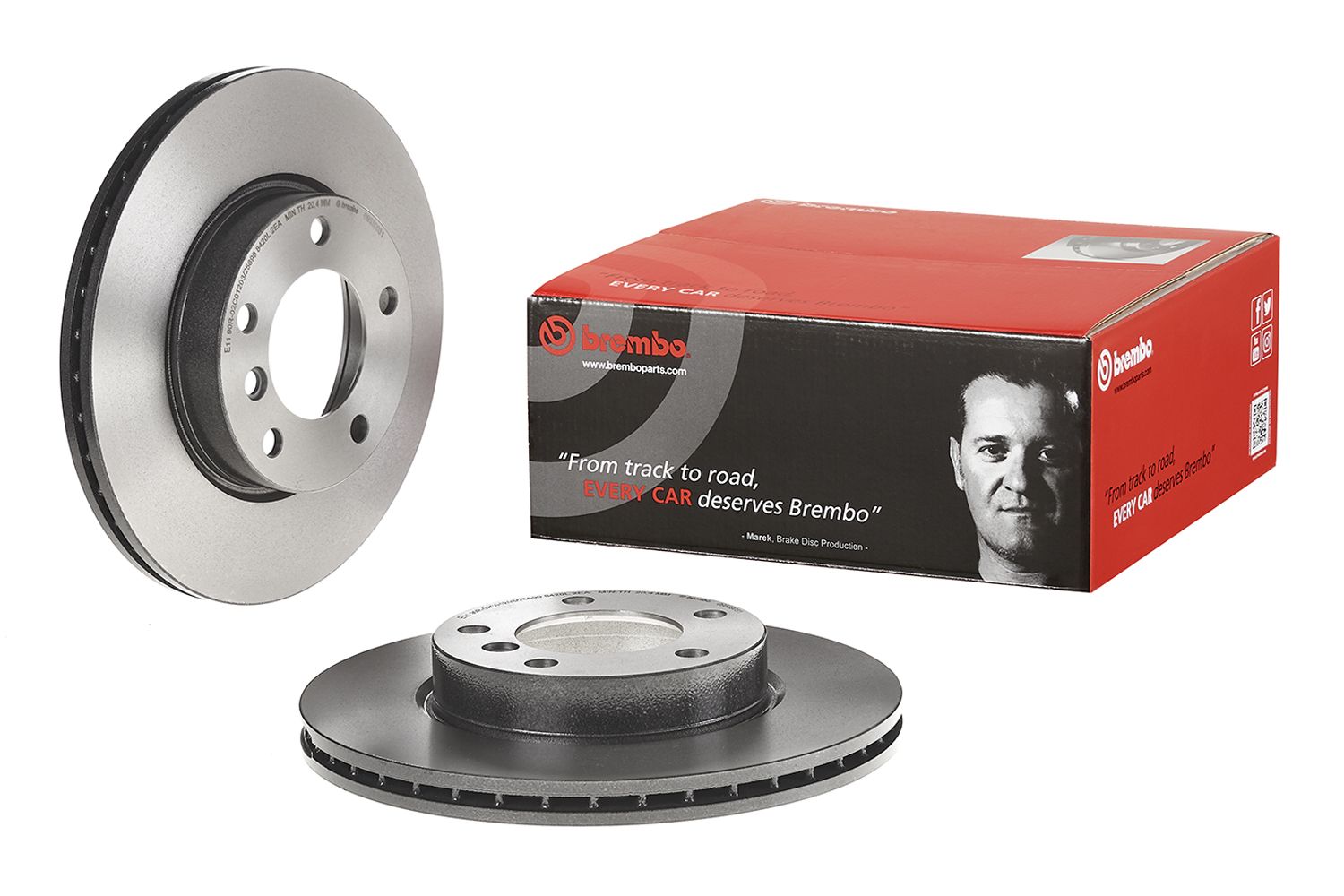 PRIME UV Coated Front Disc Brake Rotor - 09.5390.31_01