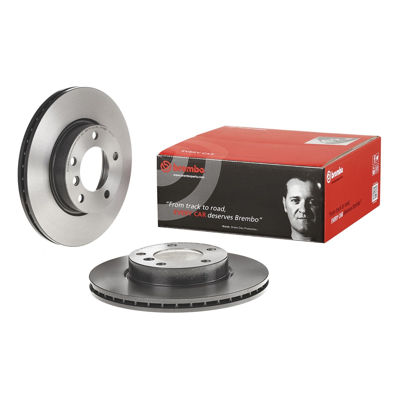 PRIME UV Coated Front Disc Brake Rotor - 09.5390.31_01