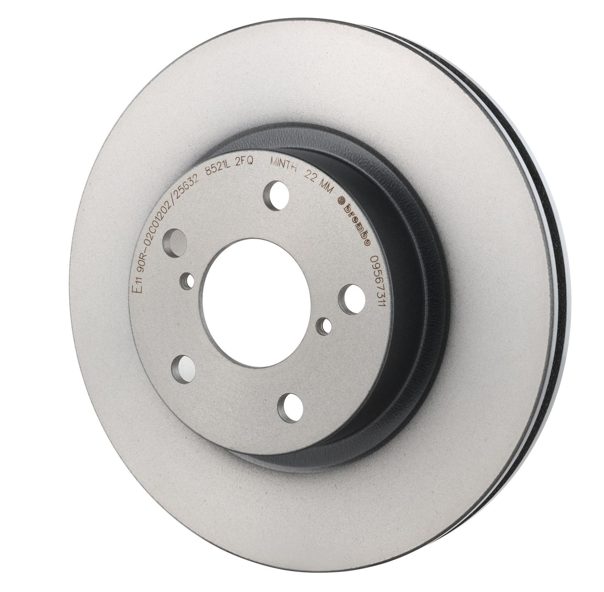 PRIME UV Coated Front Disc Brake Rotor - 09.5673.11_09