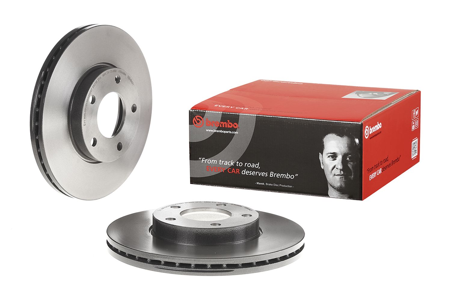 PRIME UV Coated Front Disc Brake Rotor - 09.9464.21_01