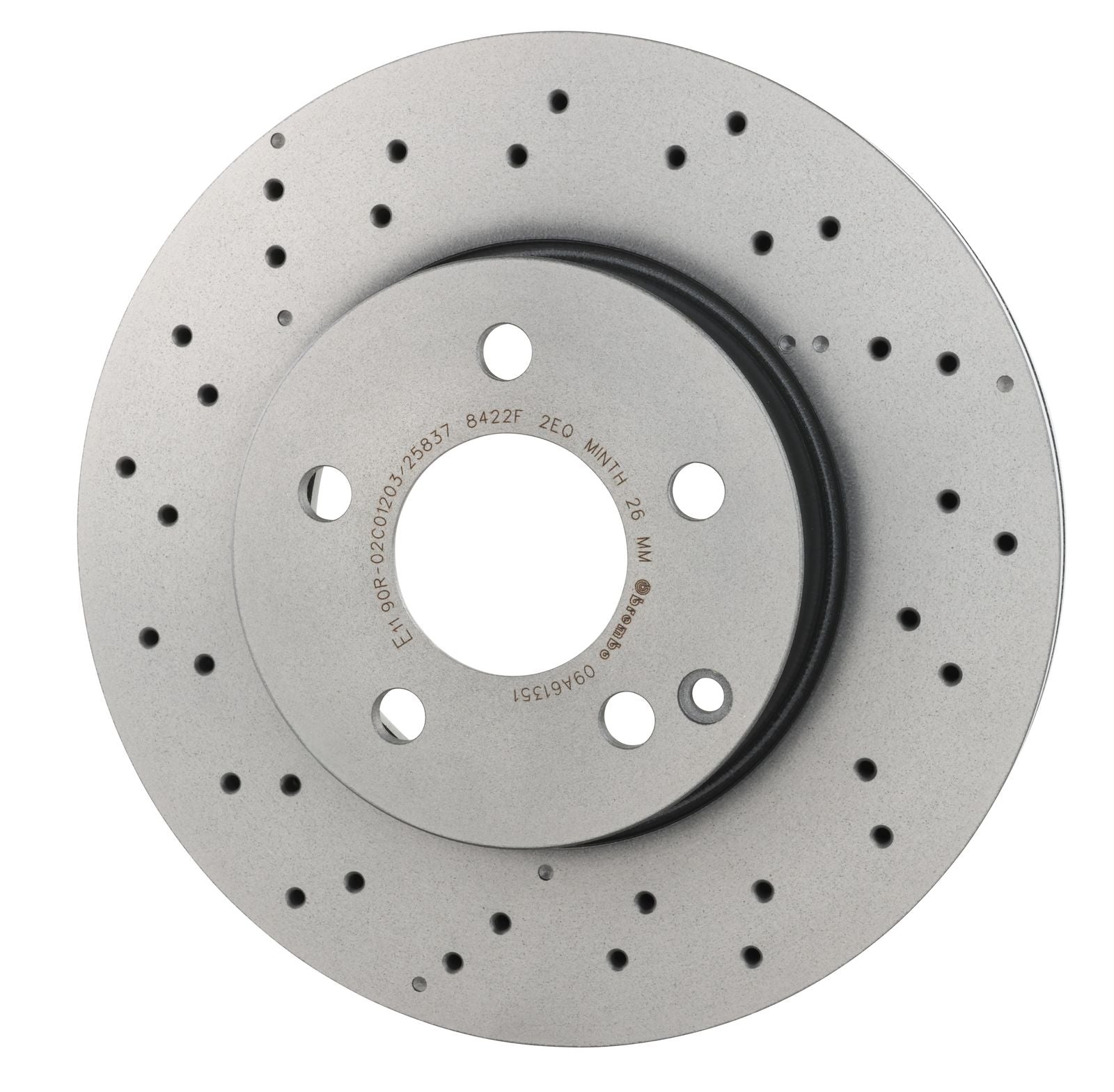 PRIME UV Coated Front Disc Brake Rotor - 09.A613.51_09