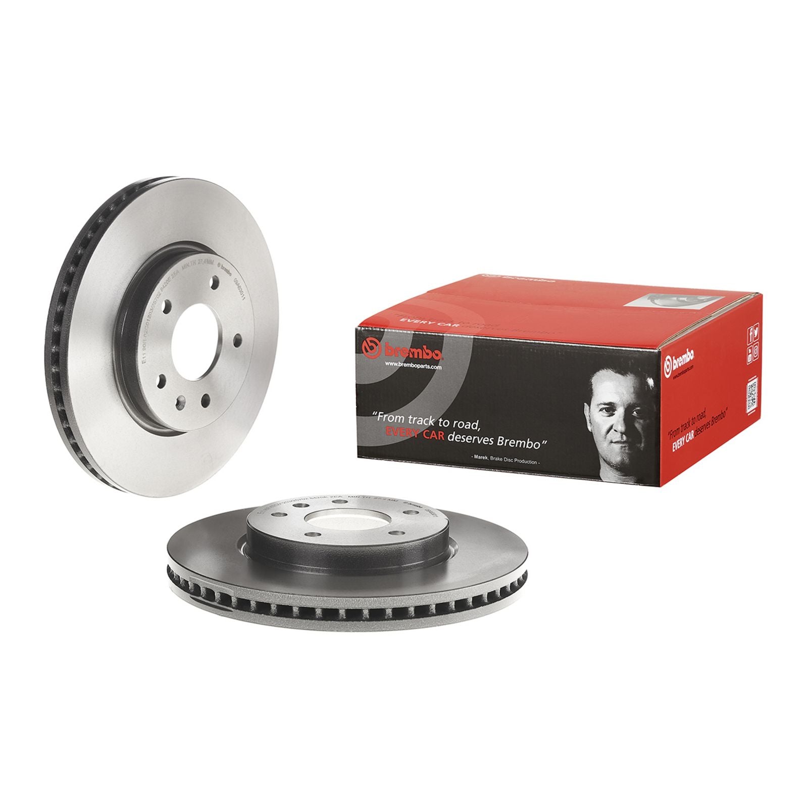 PRIME UV Coated Front Disc Brake Rotor - 09.A630.11_01