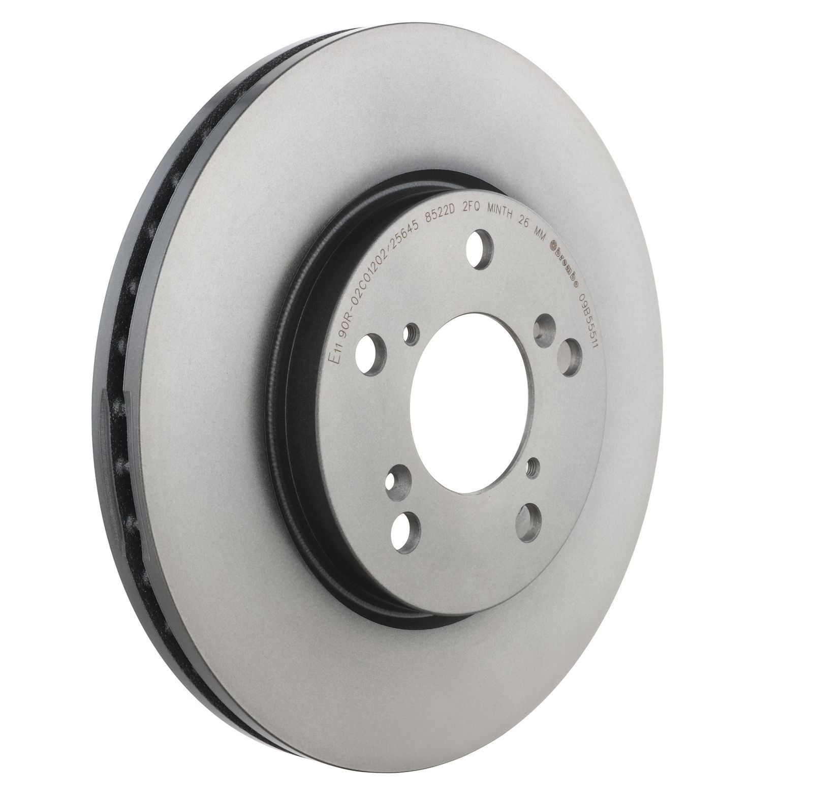 PRIME UV Coated Front Disc Brake Rotor - 09.B555.11_23