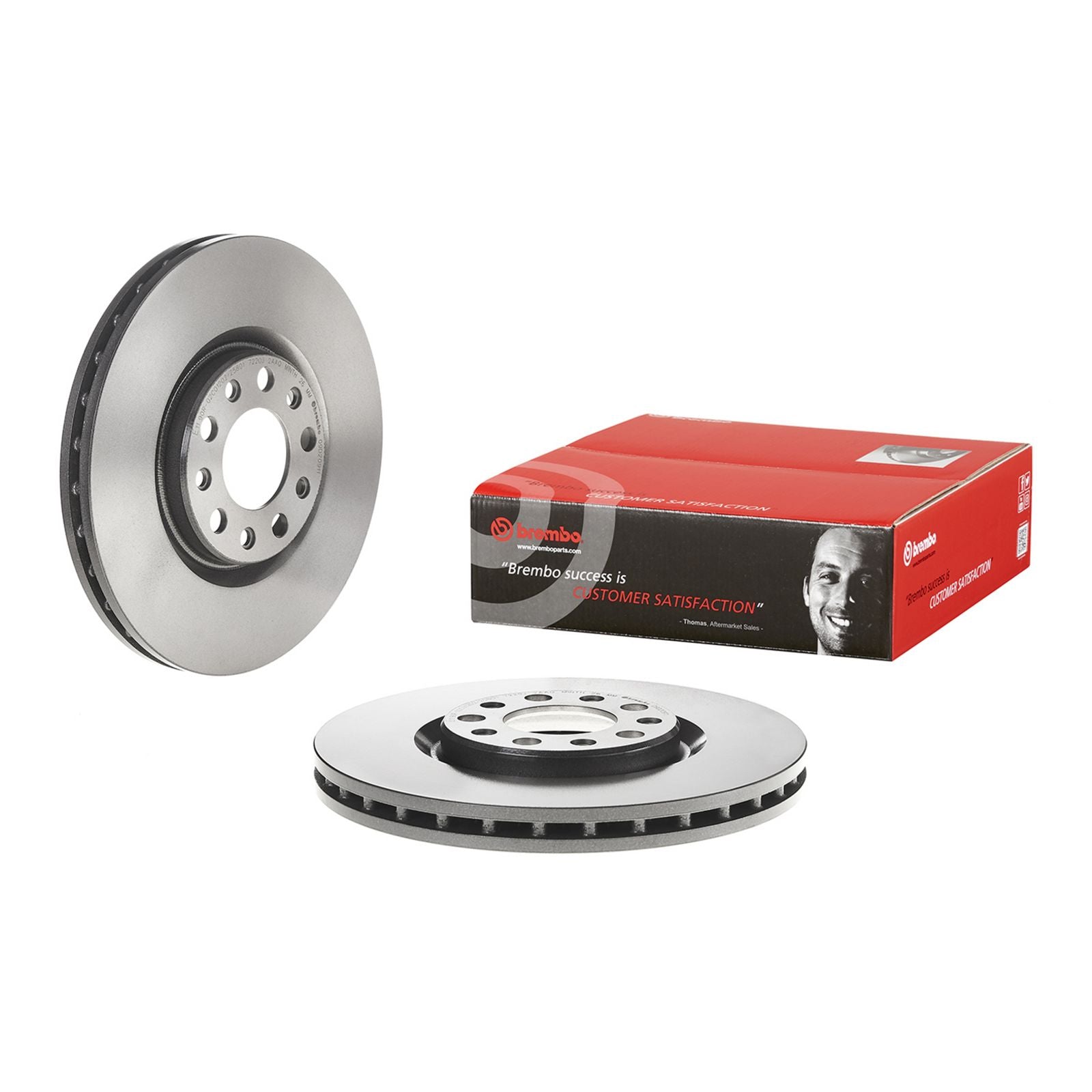 PRIME UV Coated Front Disc Brake Rotor - 09.D209.11_01