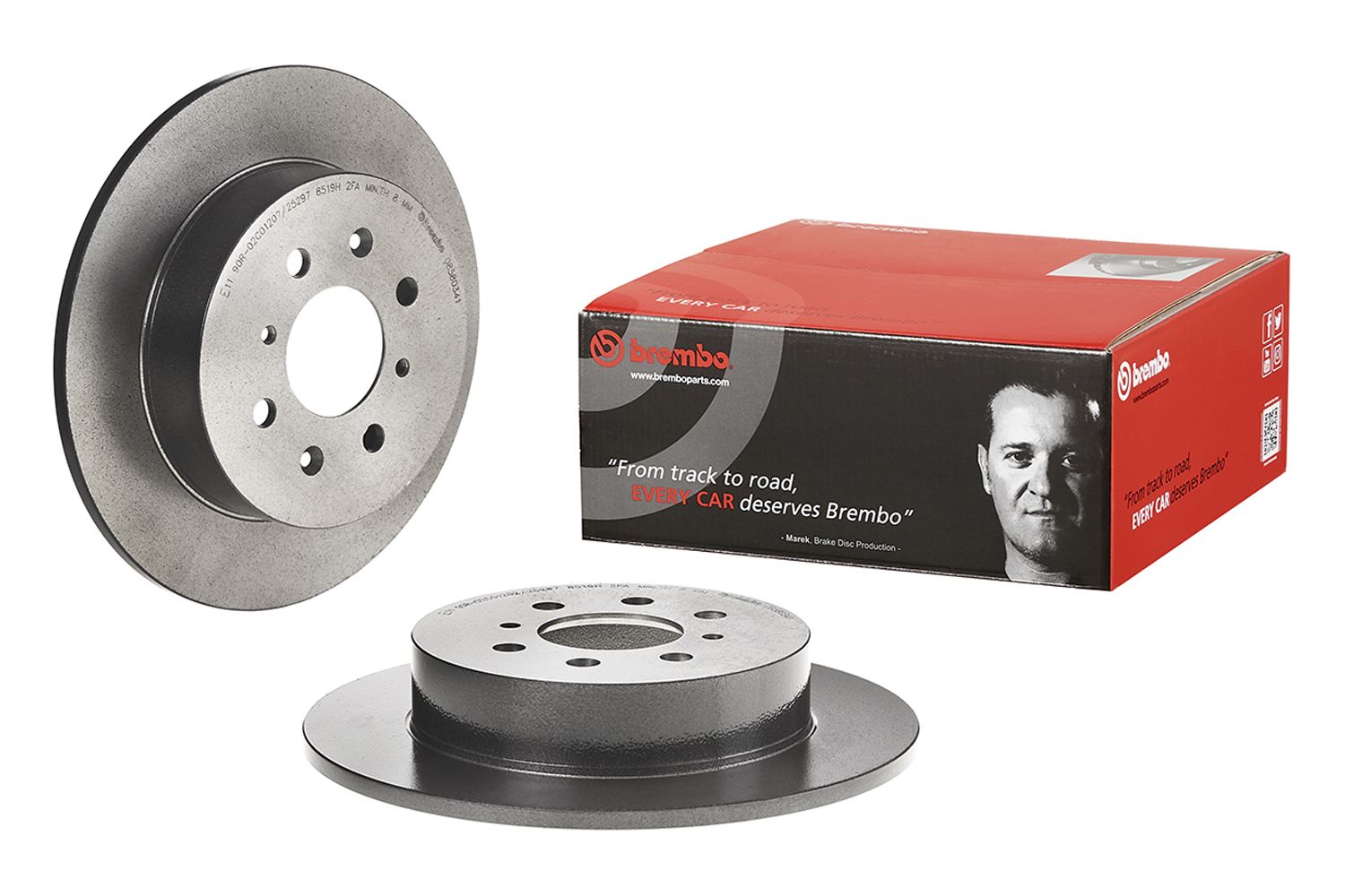 PRIME UV Coated Rear Disc Brake Rotor - 08.5803.41_01