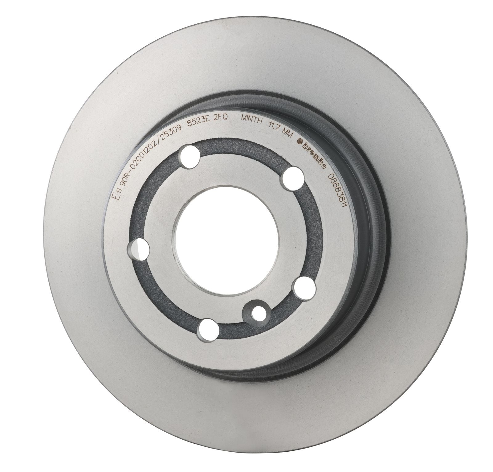 PRIME UV Coated Rear Disc Brake Rotor - 08.6838.11_08