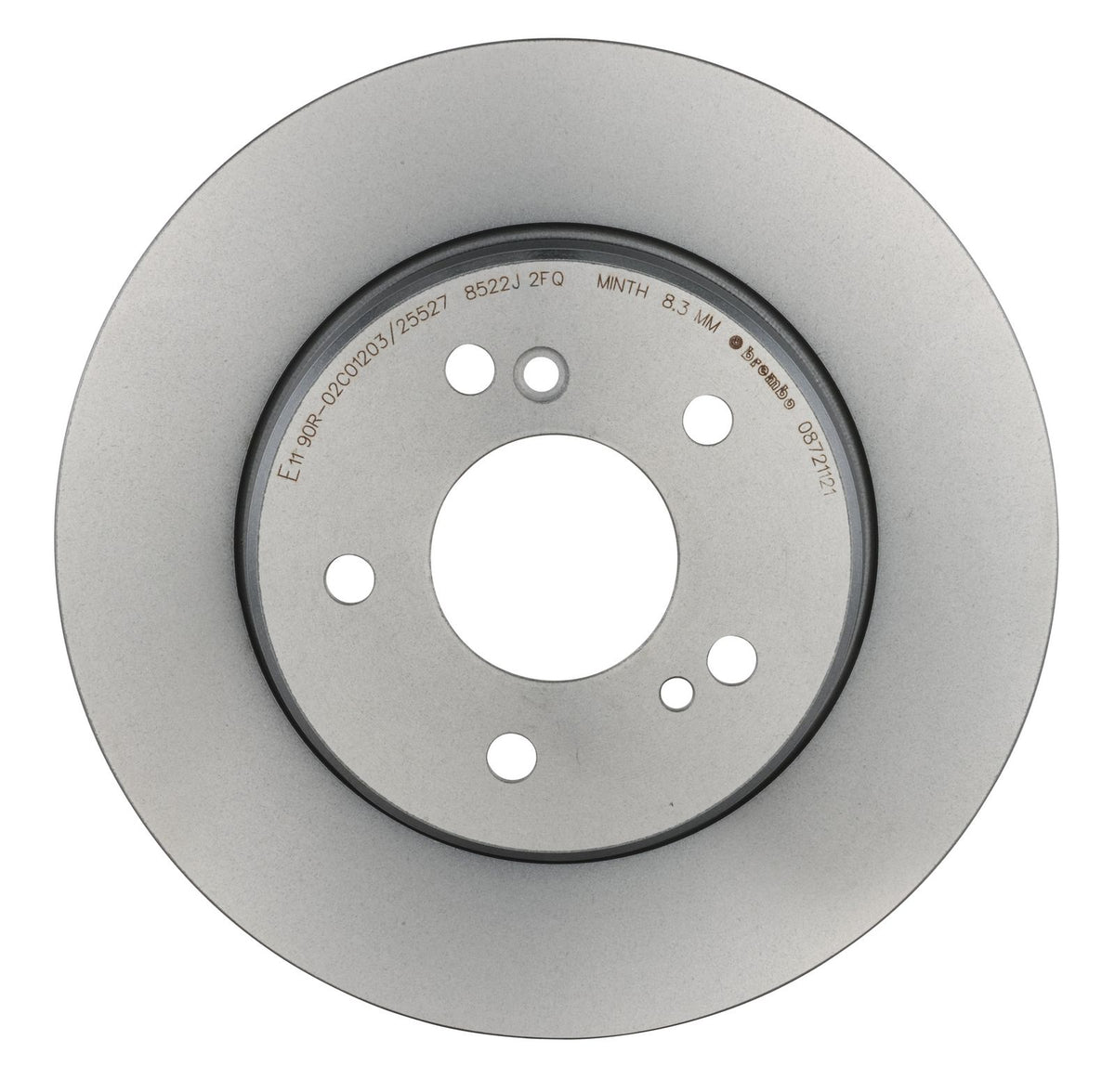 PRIME UV Coated Rear Disc Brake Rotor - 08.7211.21_08