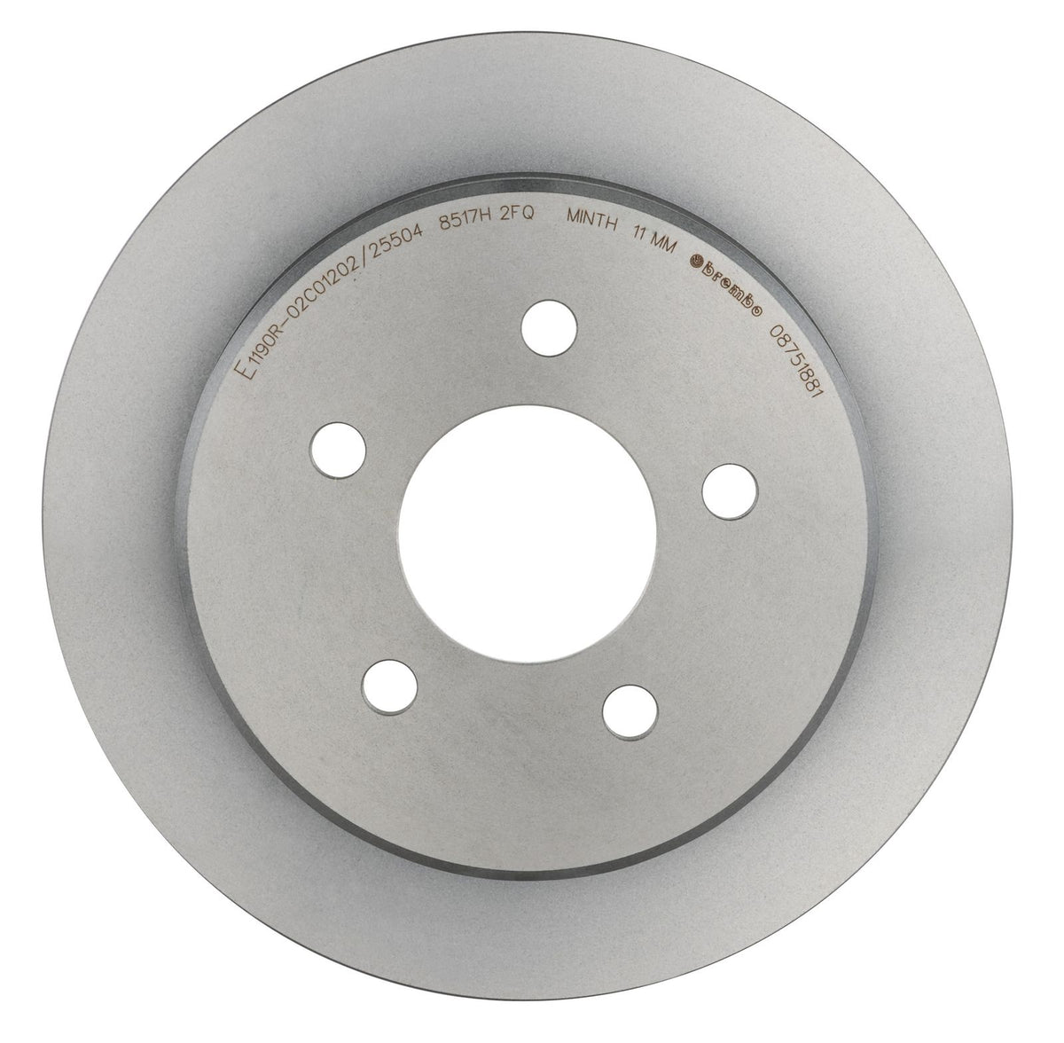 PRIME UV Coated Rear Disc Brake Rotor - 08.7518.81_07