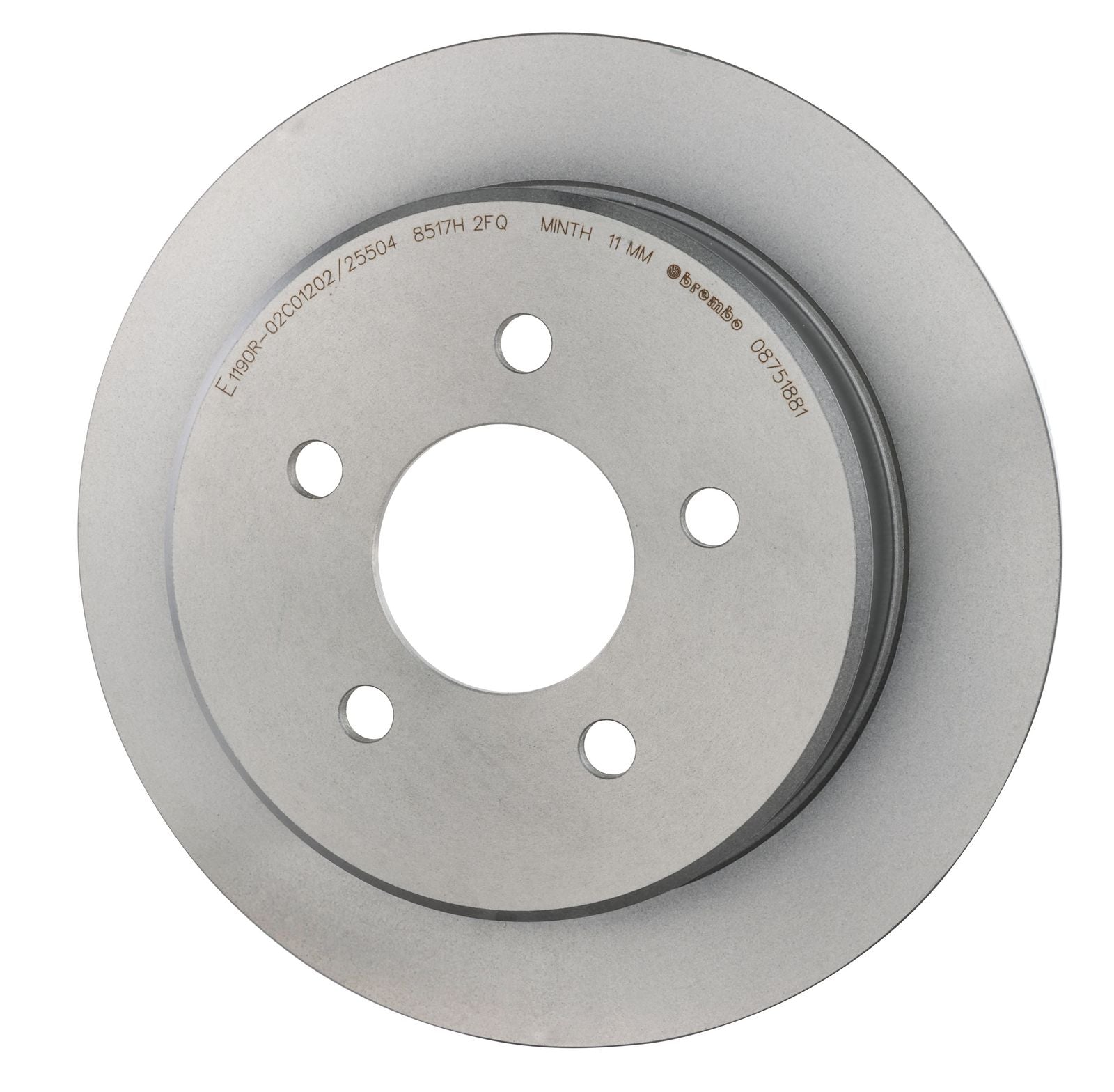 PRIME UV Coated Rear Disc Brake Rotor - 08.7518.81_08