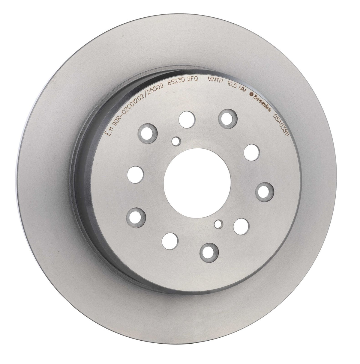 PRIME UV Coated Rear Disc Brake Rotor - 08.A038.11_25
