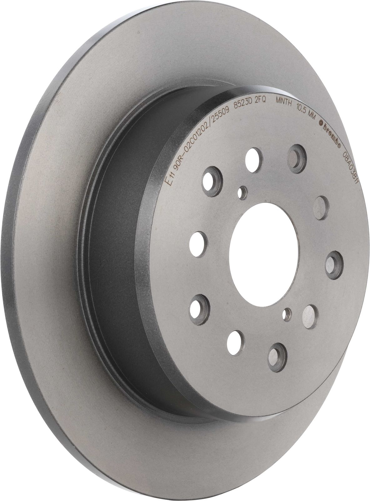 PRIME UV Coated Rear Disc Brake Rotor - 08.A038.11_01