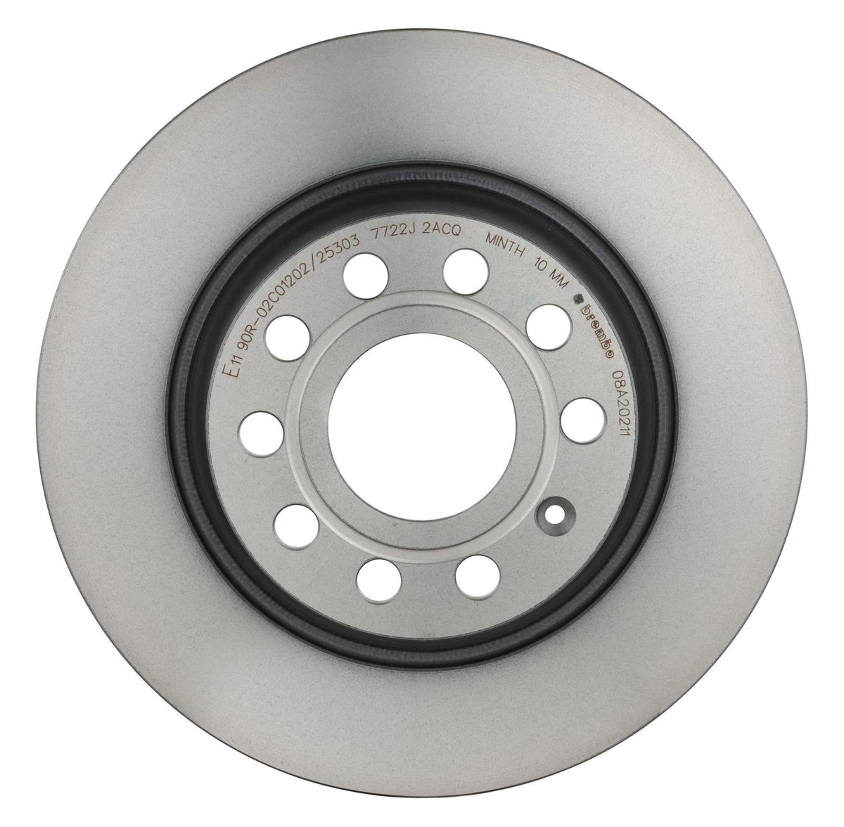 PRIME UV Coated Rear Disc Brake Rotor - 08.A202.11_08