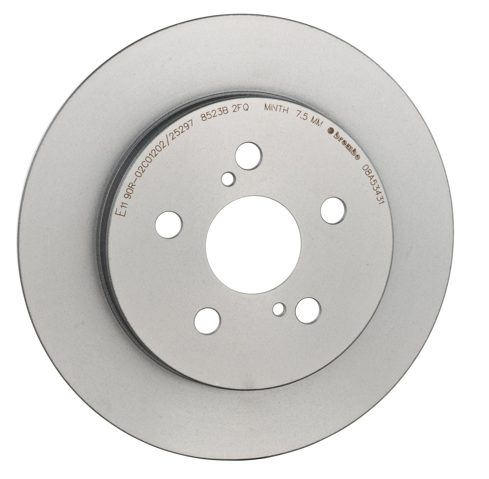 PRIME UV Coated Rear Disc Brake Rotor - 08.A534.31_25