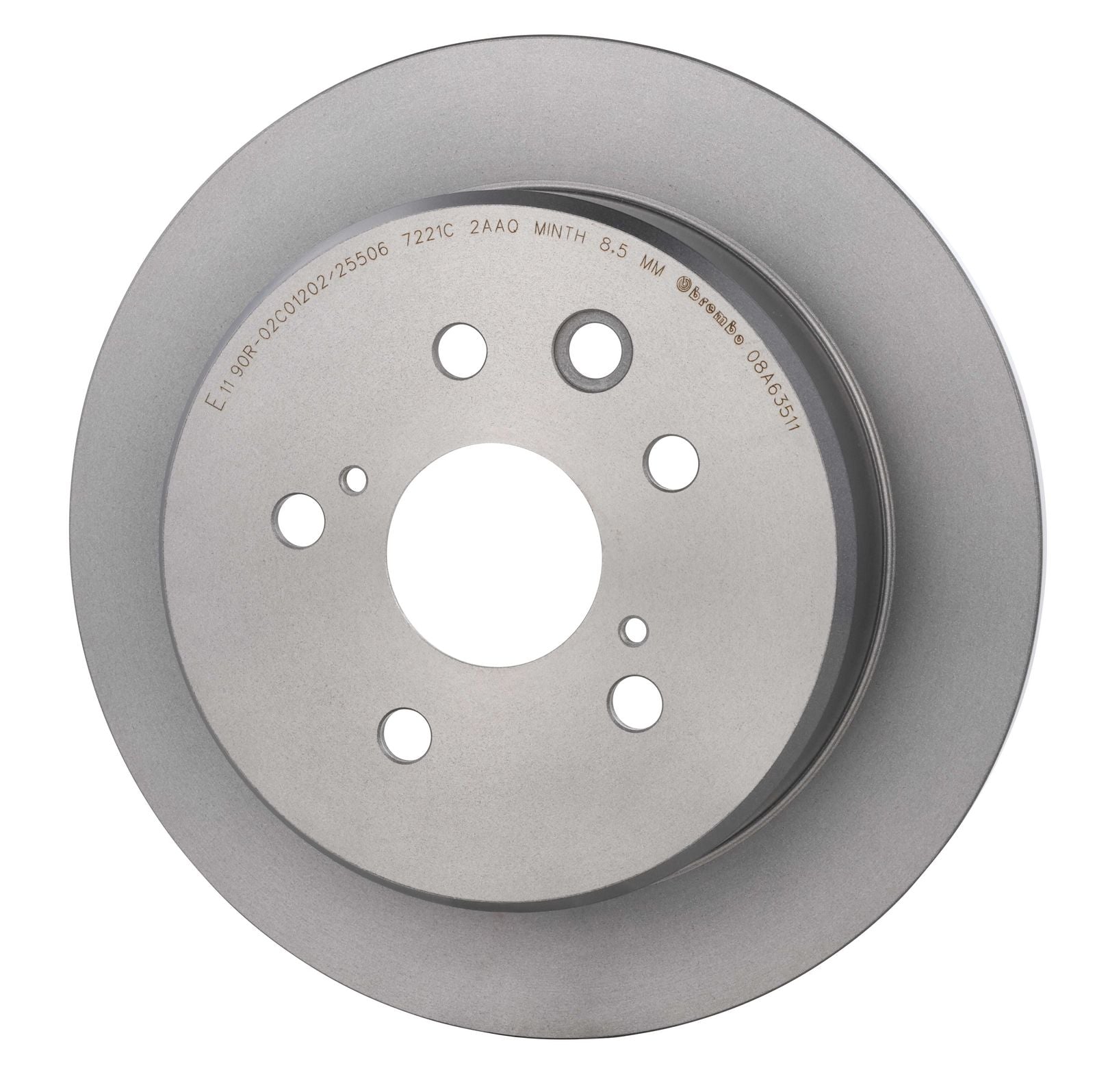 PRIME UV Coated Rear Disc Brake Rotor - 08.A635.11_08