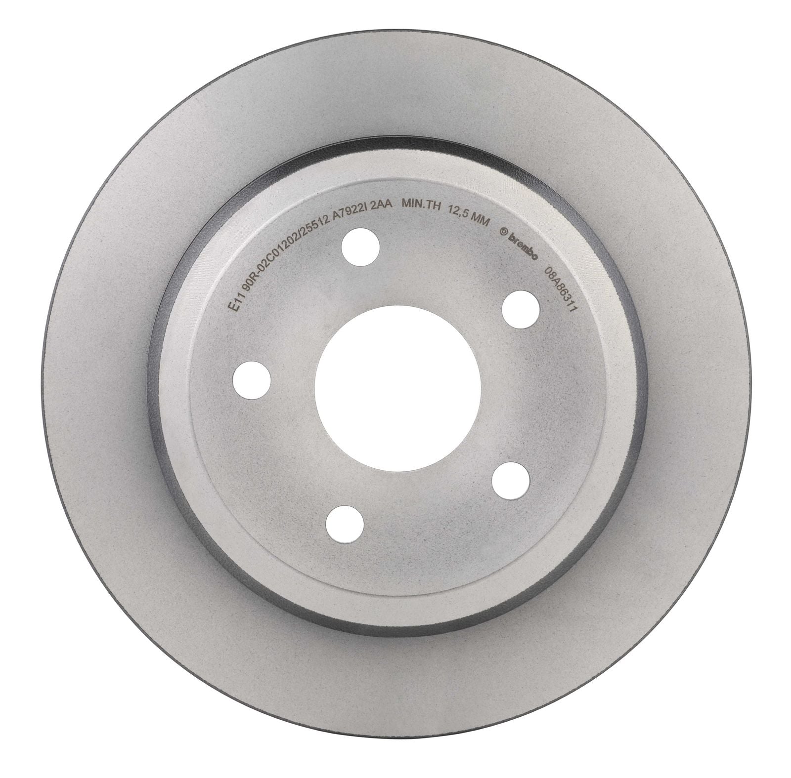 PRIME UV Coated Rear Disc Brake Rotor - 08.A863.11_02