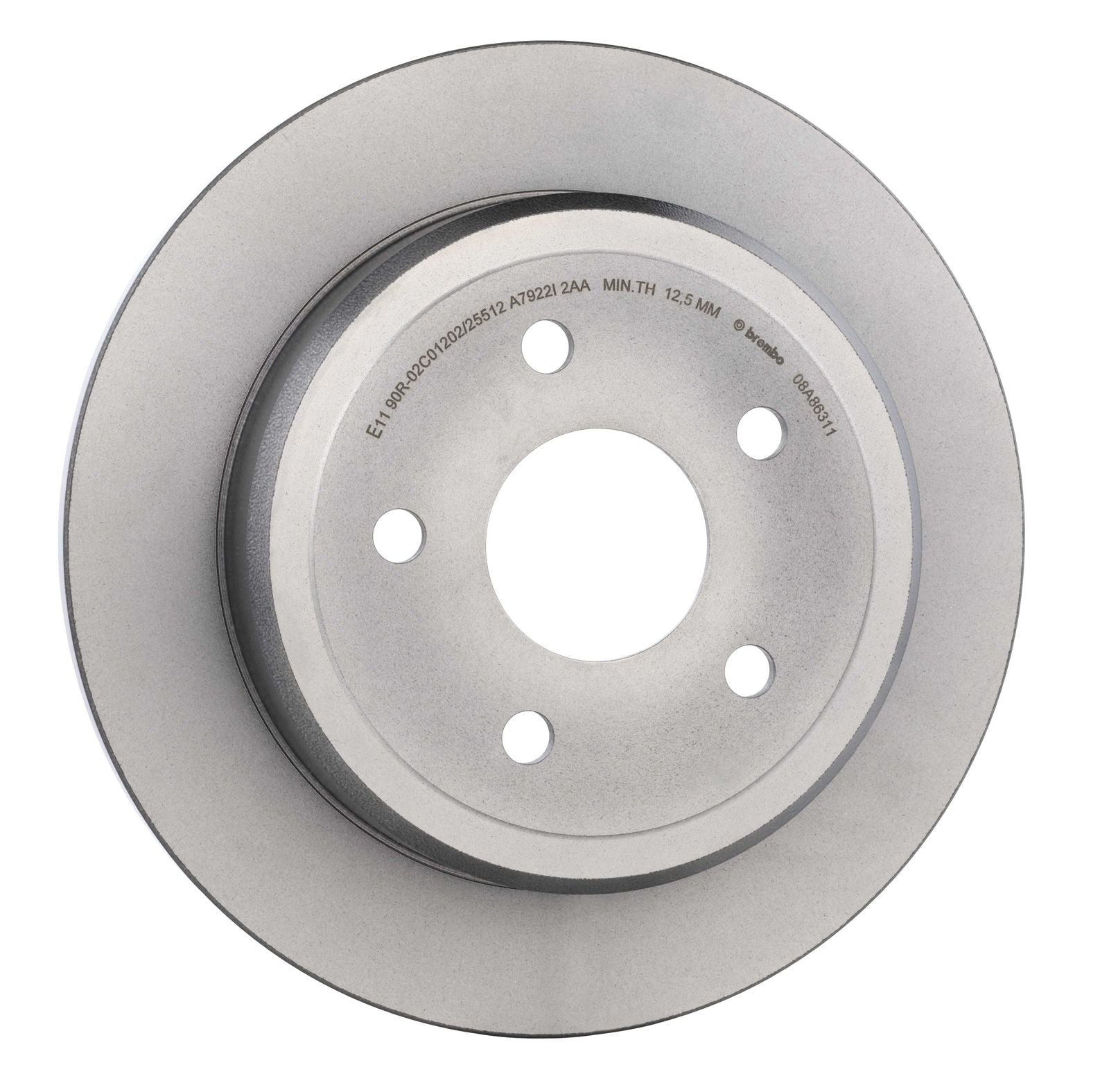 PRIME UV Coated Rear Disc Brake Rotor - 08.A863.11_25