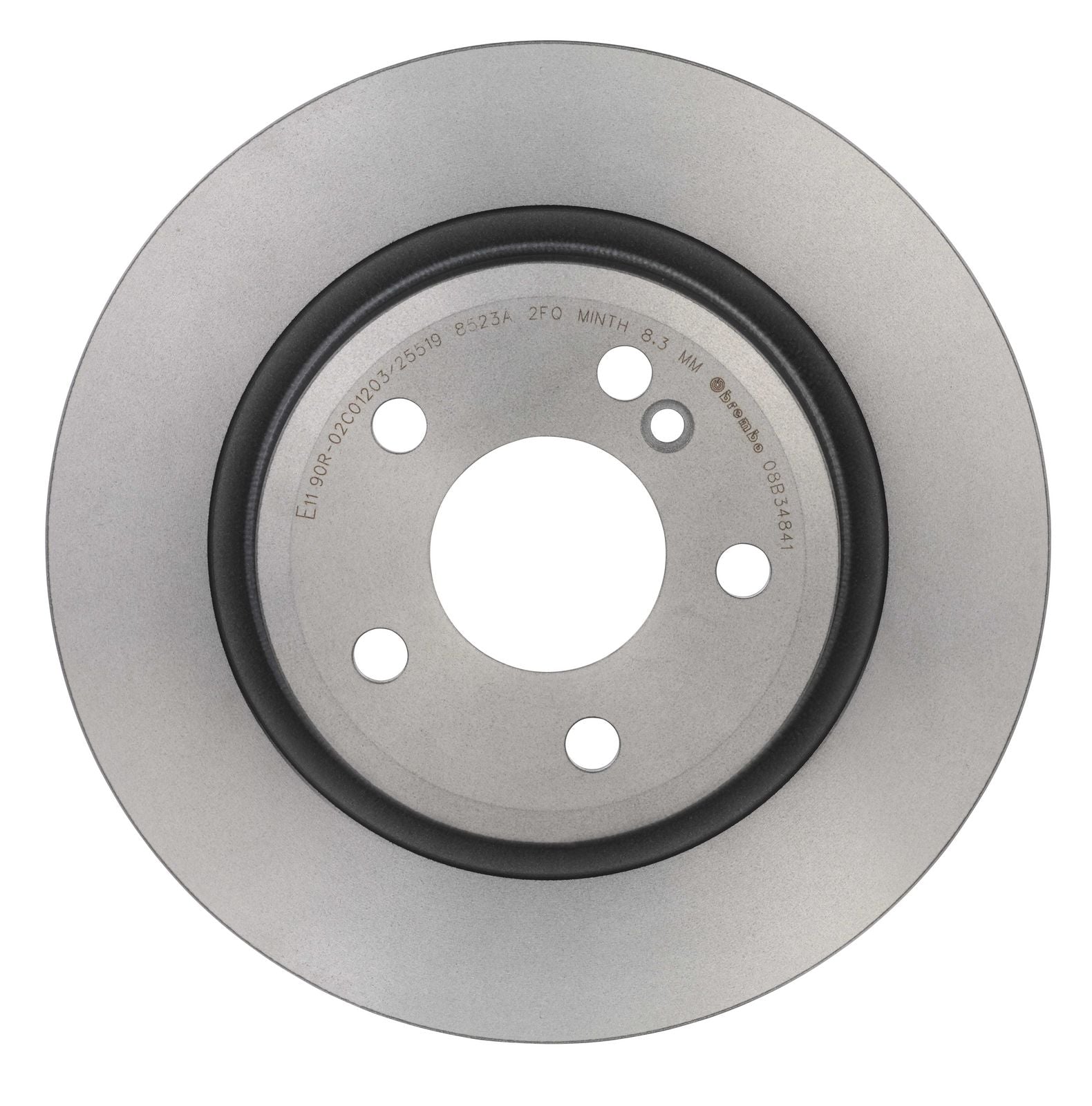 PRIME UV Coated Rear Disc Brake Rotor - 08.B348.41_08