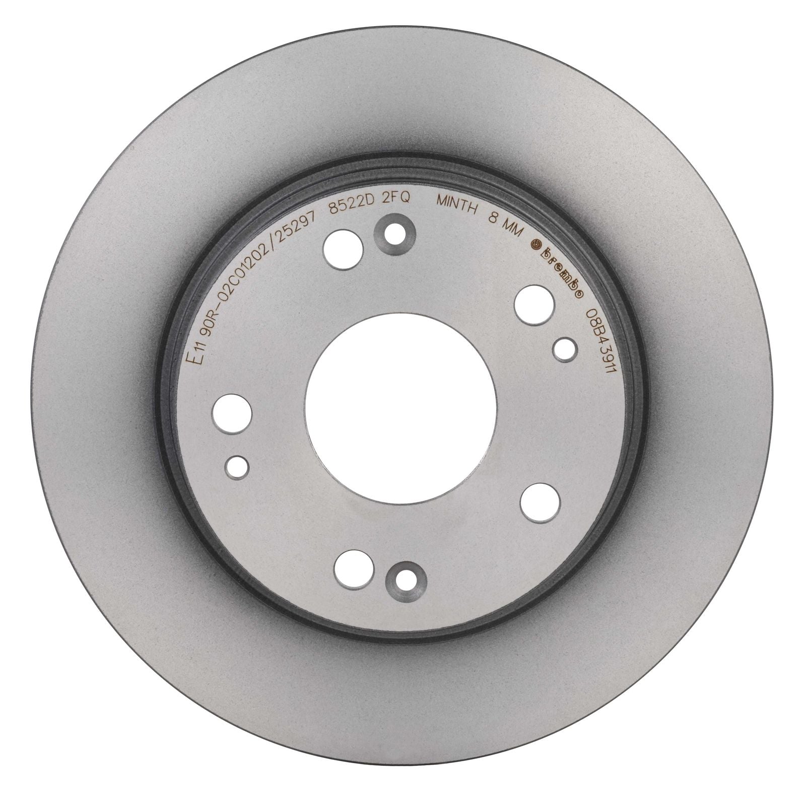 PRIME UV Coated Rear Disc Brake Rotor - 08.B439.11_08