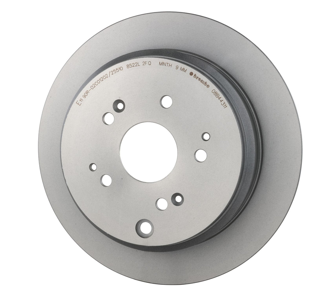 PRIME UV Coated Rear Disc Brake Rotor - 08.B443.11_08