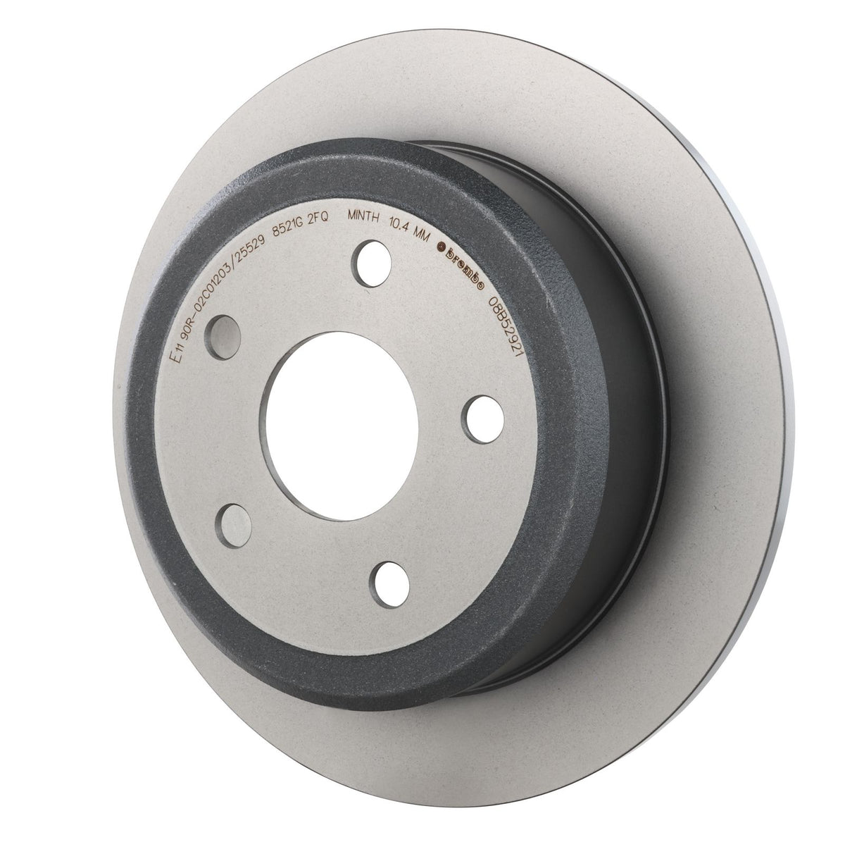 PRIME UV Coated Rear Disc Brake Rotor - 08.B529.21_08