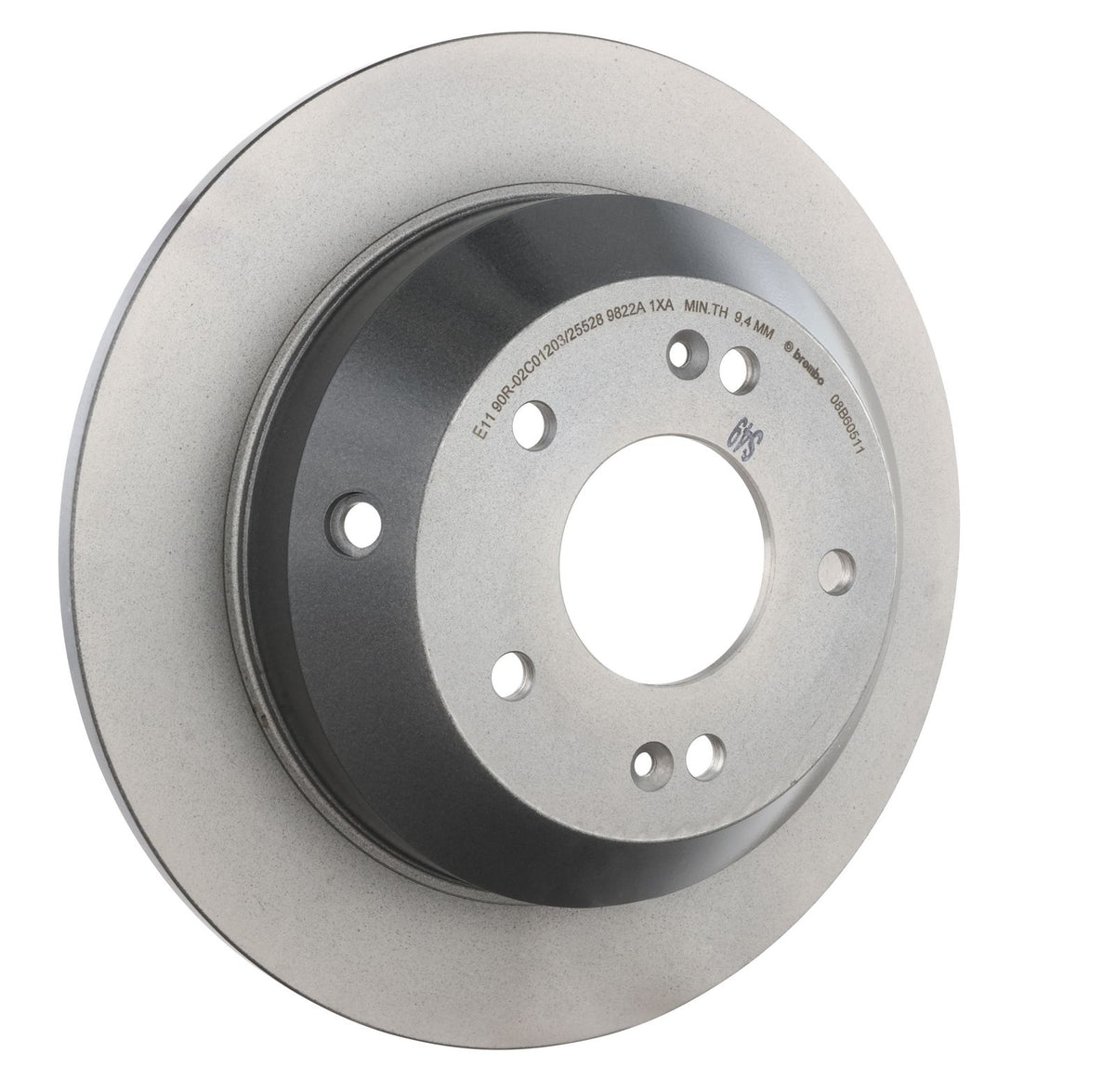 PRIME UV Coated Rear Disc Brake Rotor - 08.B605.11_24