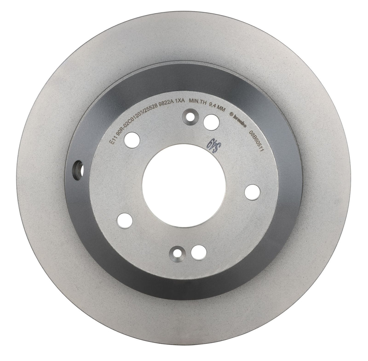 PRIME UV Coated Rear Disc Brake Rotor - 08.B605.11_02