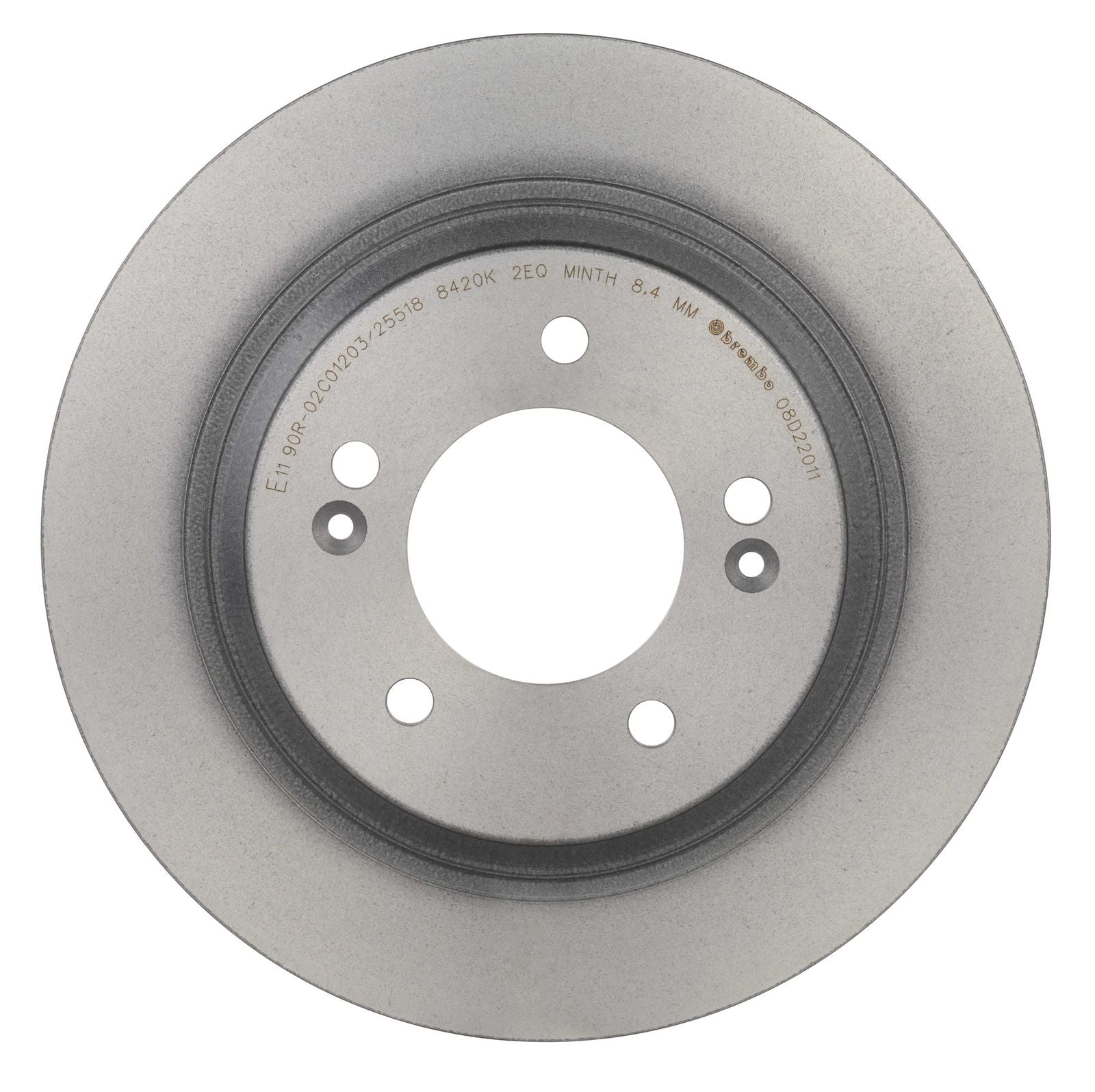 PRIME UV Coated Rear Disc Brake Rotor - 08.D220.11_08