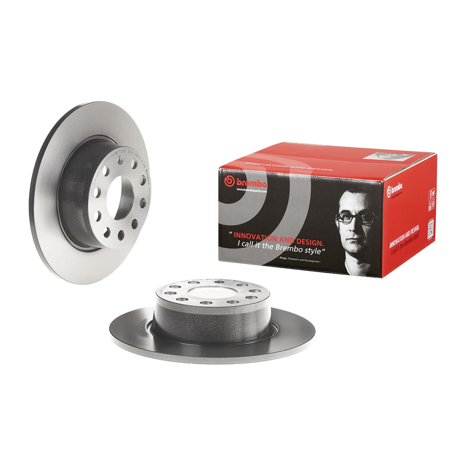 PRIME UV Coated Rear Disc Brake Rotor - 08.D425.11_01