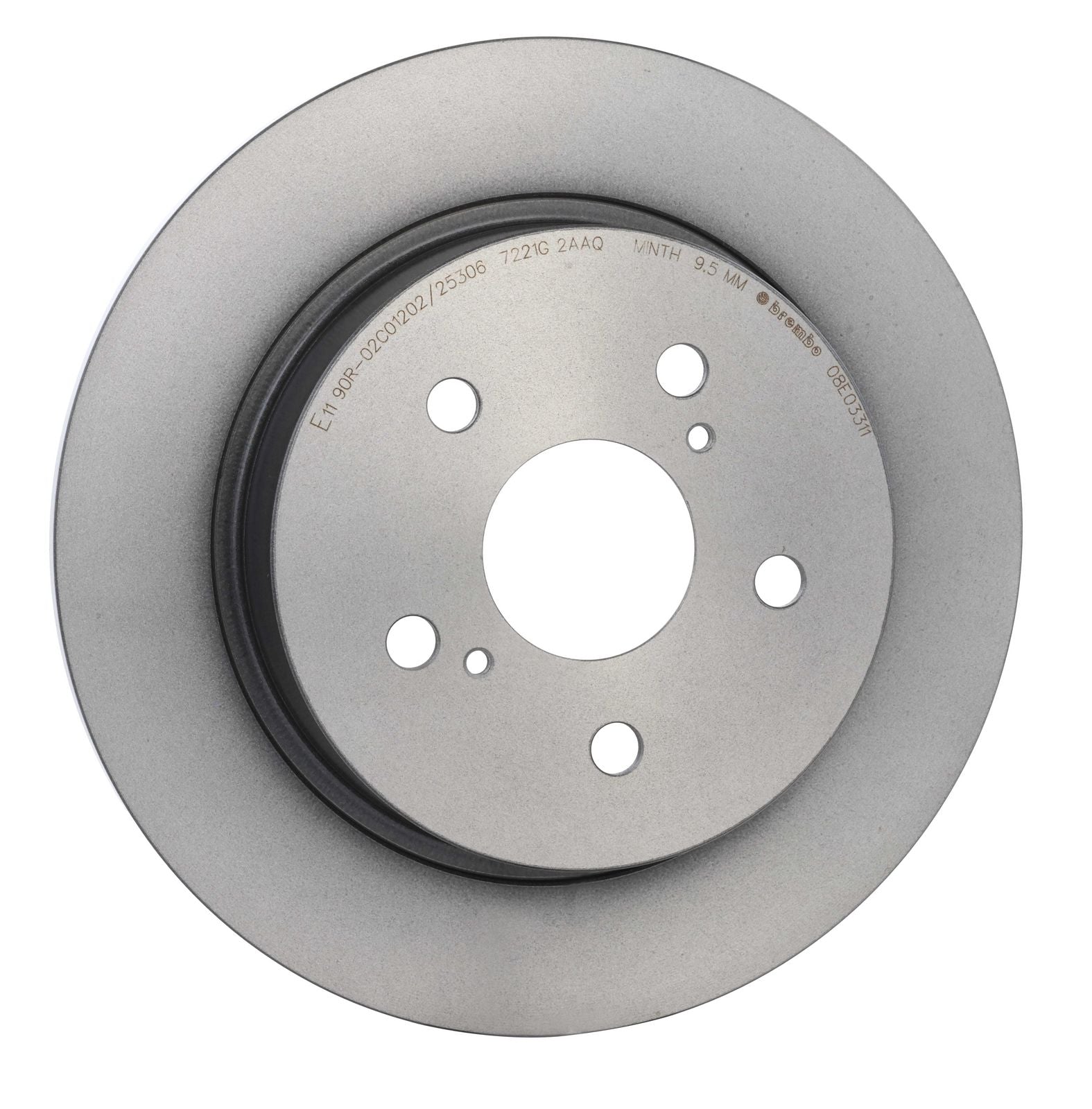 PRIME UV Coated Rear Disc Brake Rotor - 08.E033.11_25