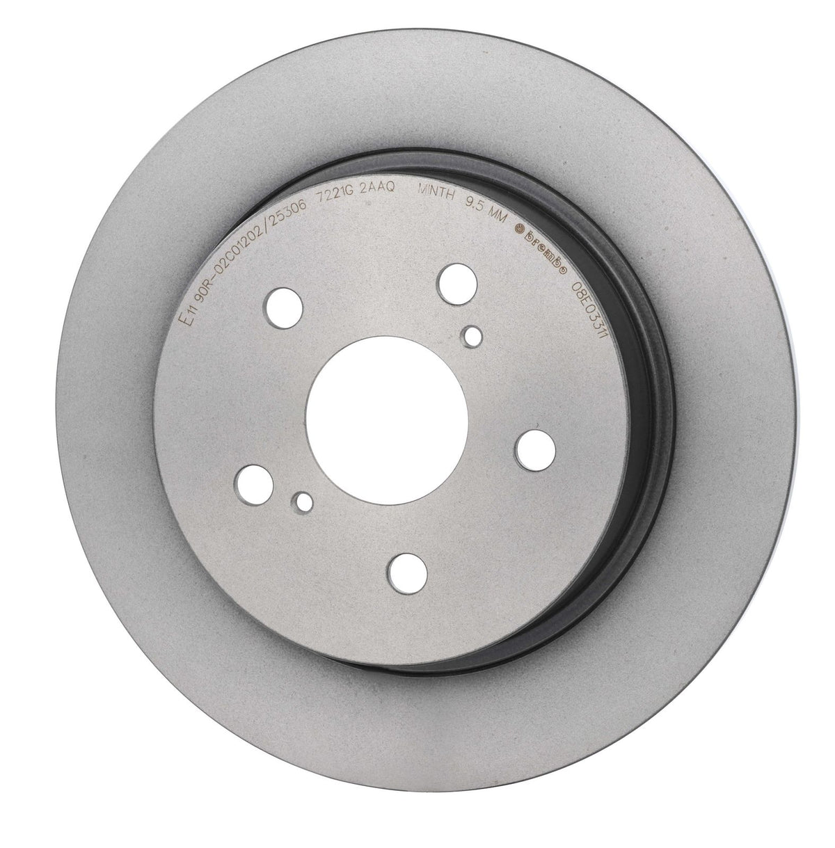 PRIME UV Coated Rear Disc Brake Rotor - 08.E033.11_03
