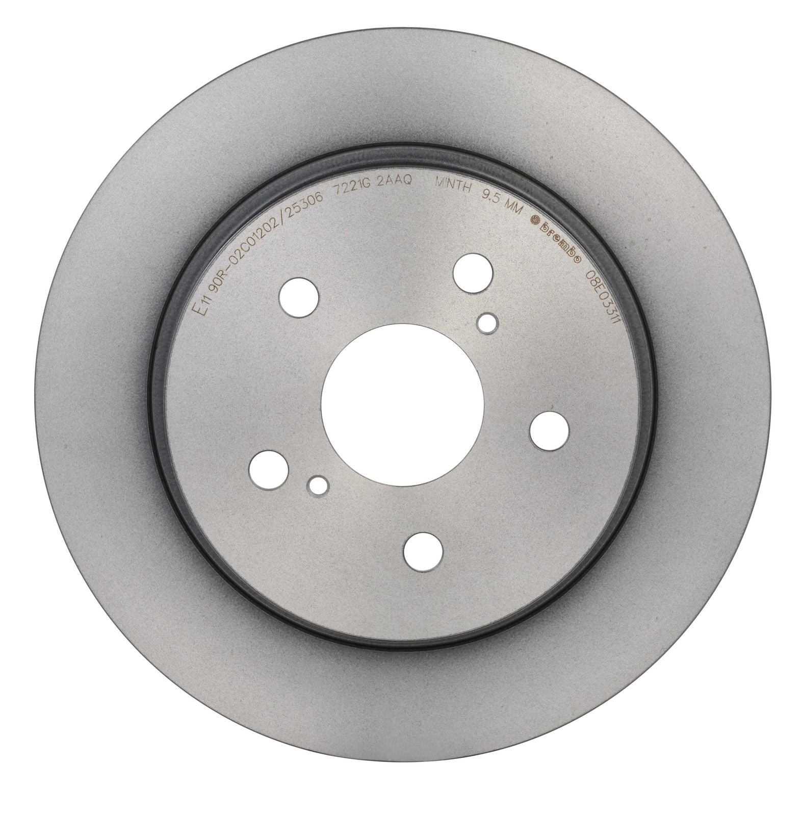 PRIME UV Coated Rear Disc Brake Rotor - 08.E033.11_02