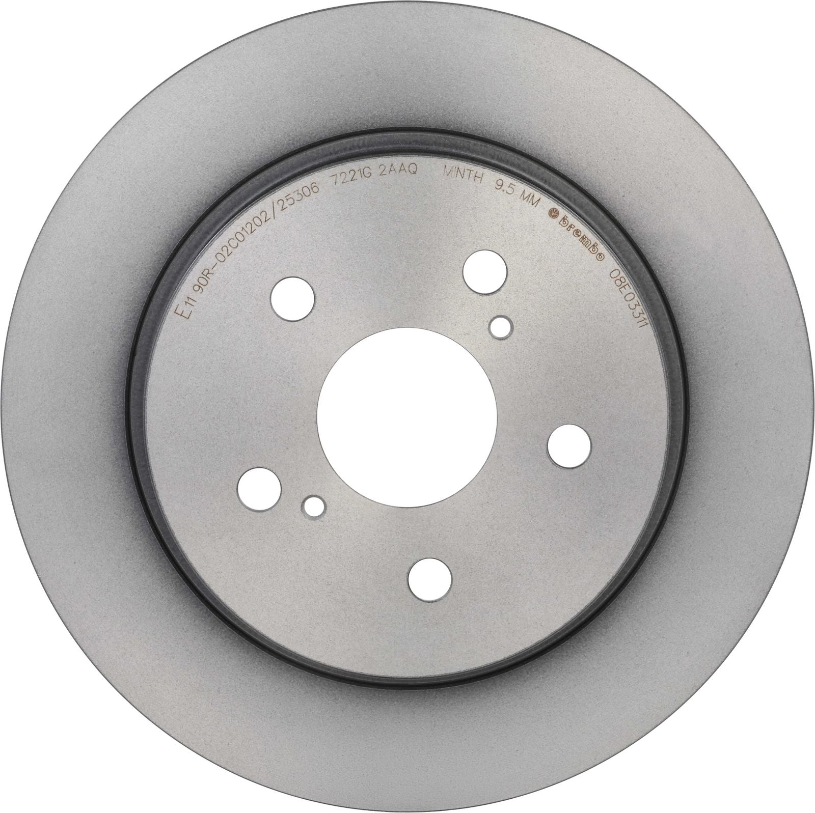 PRIME UV Coated Rear Disc Brake Rotor - 08.E033.11_03