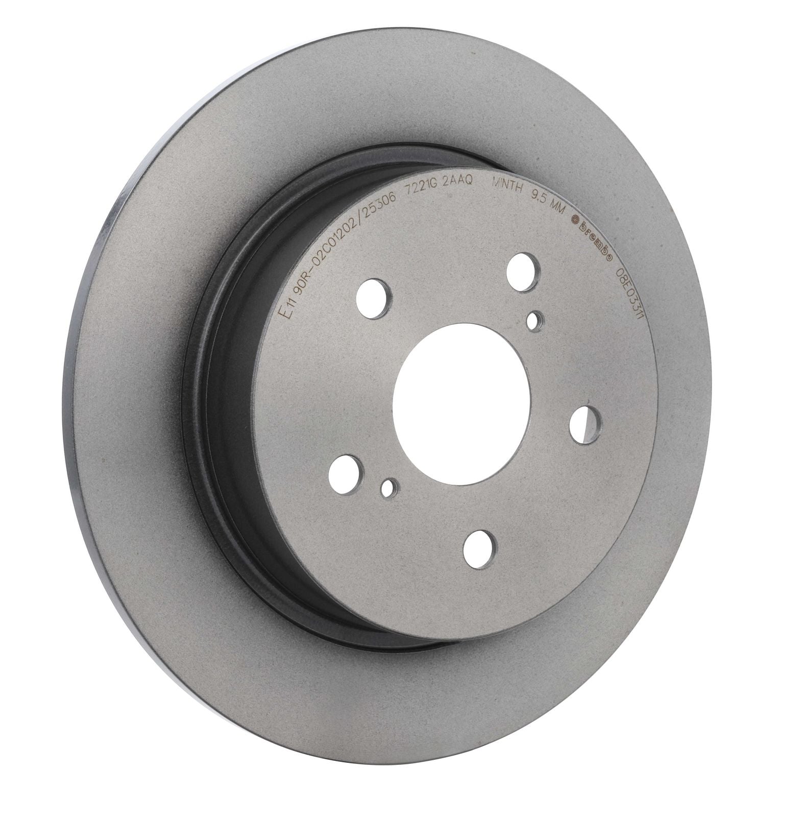 PRIME UV Coated Rear Disc Brake Rotor - 08.E033.11_24