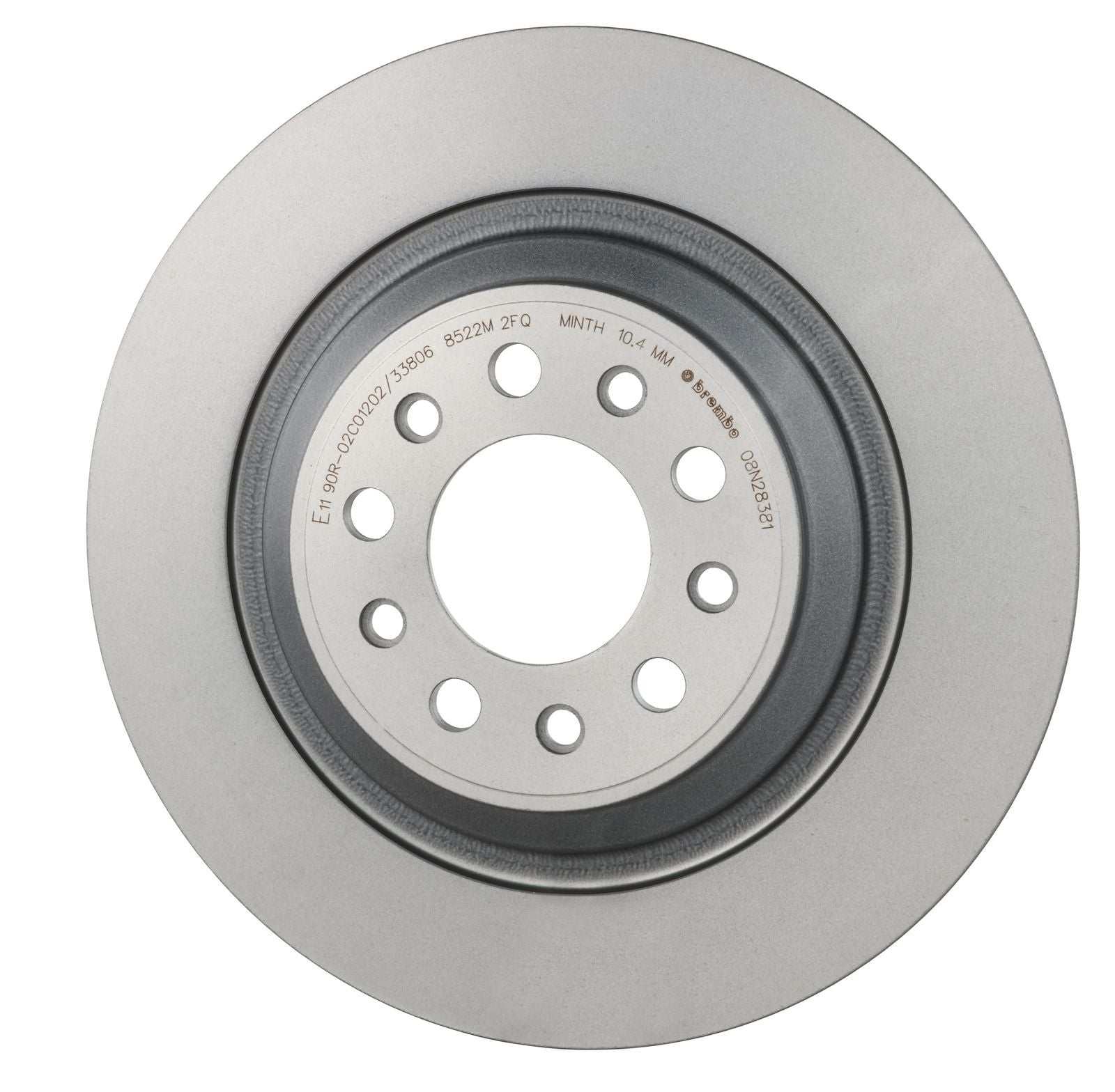 PRIME UV Coated Rear Disc Brake Rotor - 08.N283.81_02