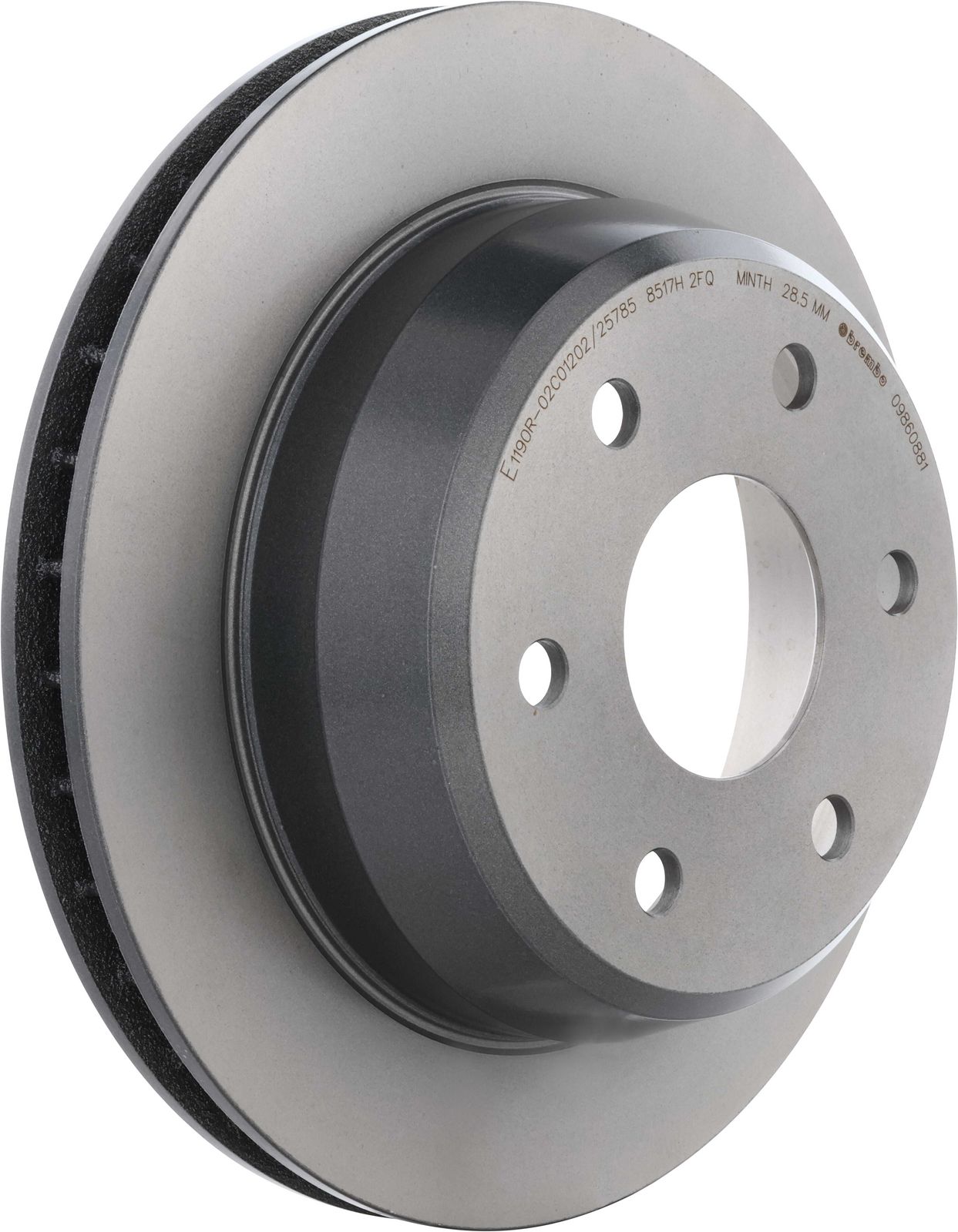 PRIME UV Coated Rear Disc Brake Rotor - 09.8608.81_01