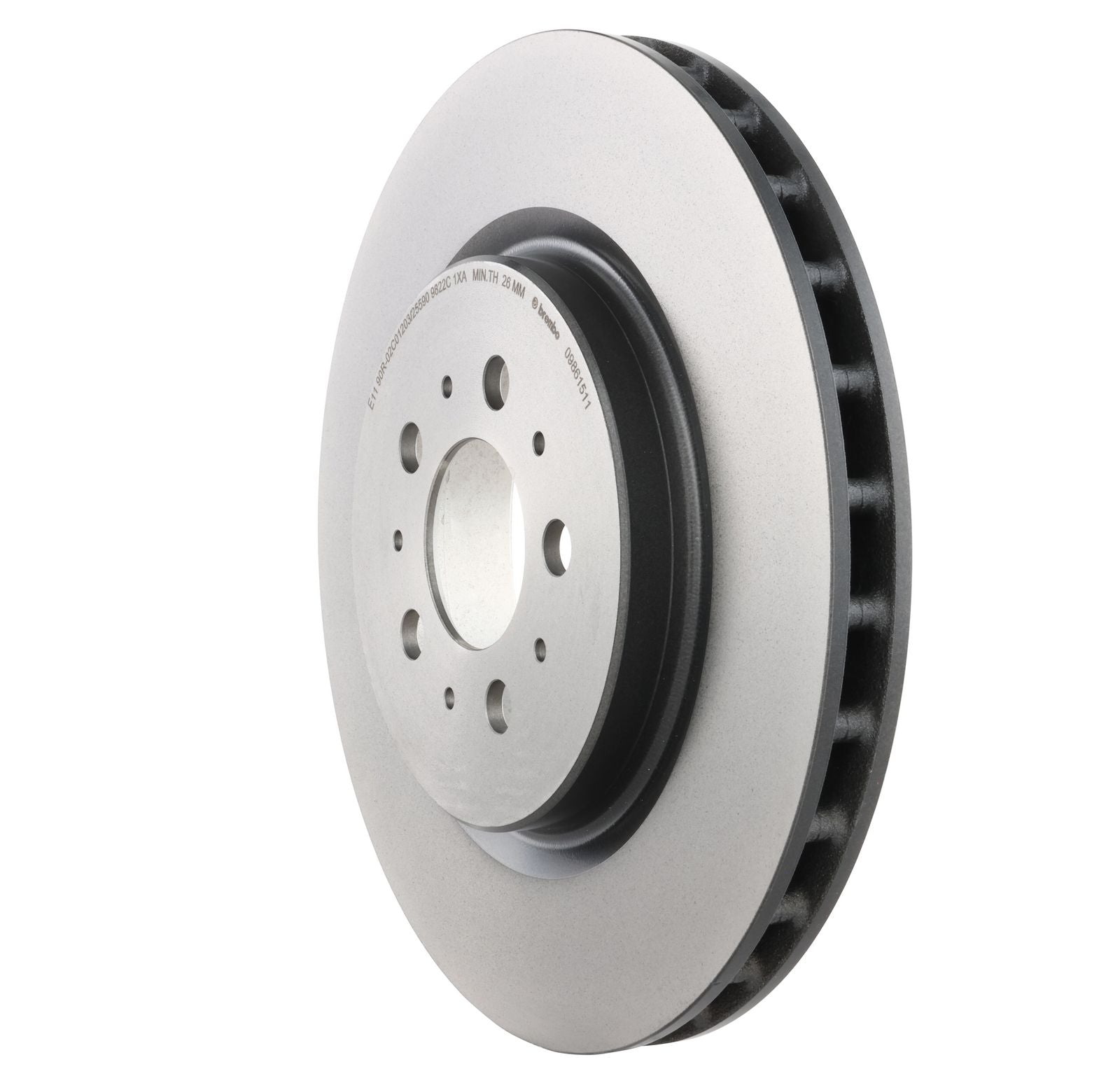 PRIME UV Coated Rear Disc Brake Rotor - 09.8615.11_11