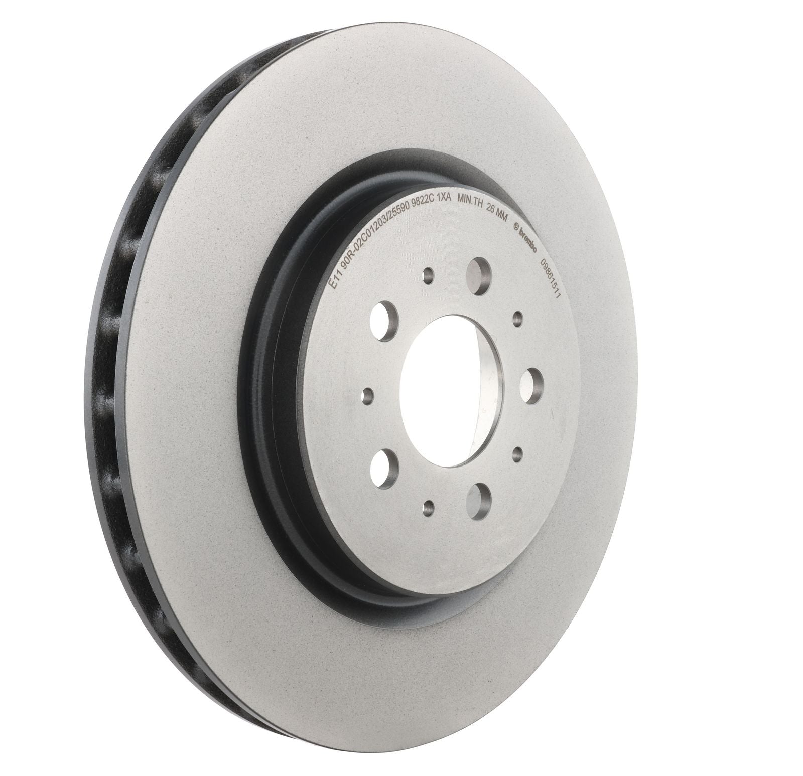 PRIME UV Coated Rear Disc Brake Rotor - 09.8615.11_28