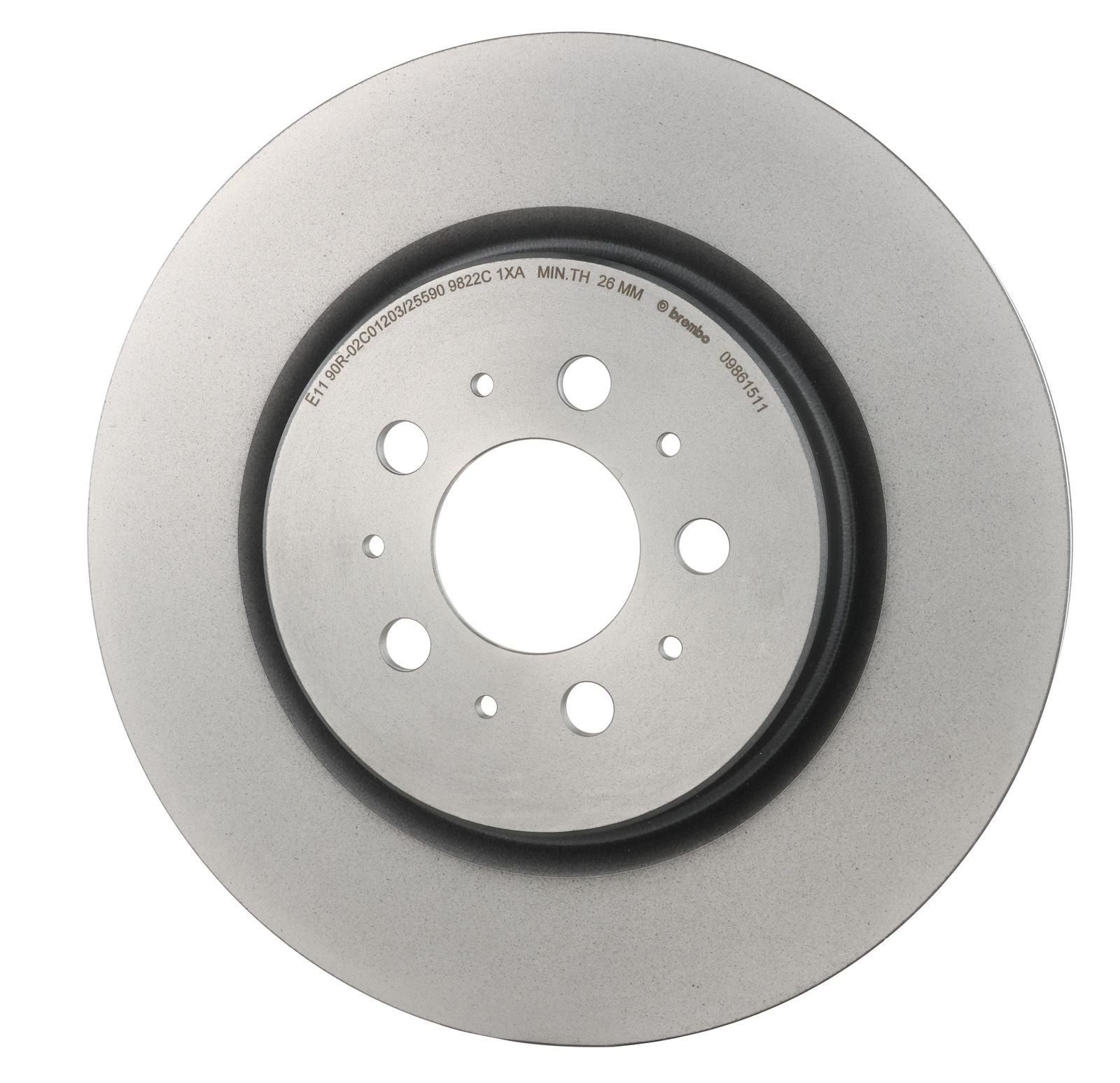 PRIME UV Coated Rear Disc Brake Rotor - 09.8615.11_08