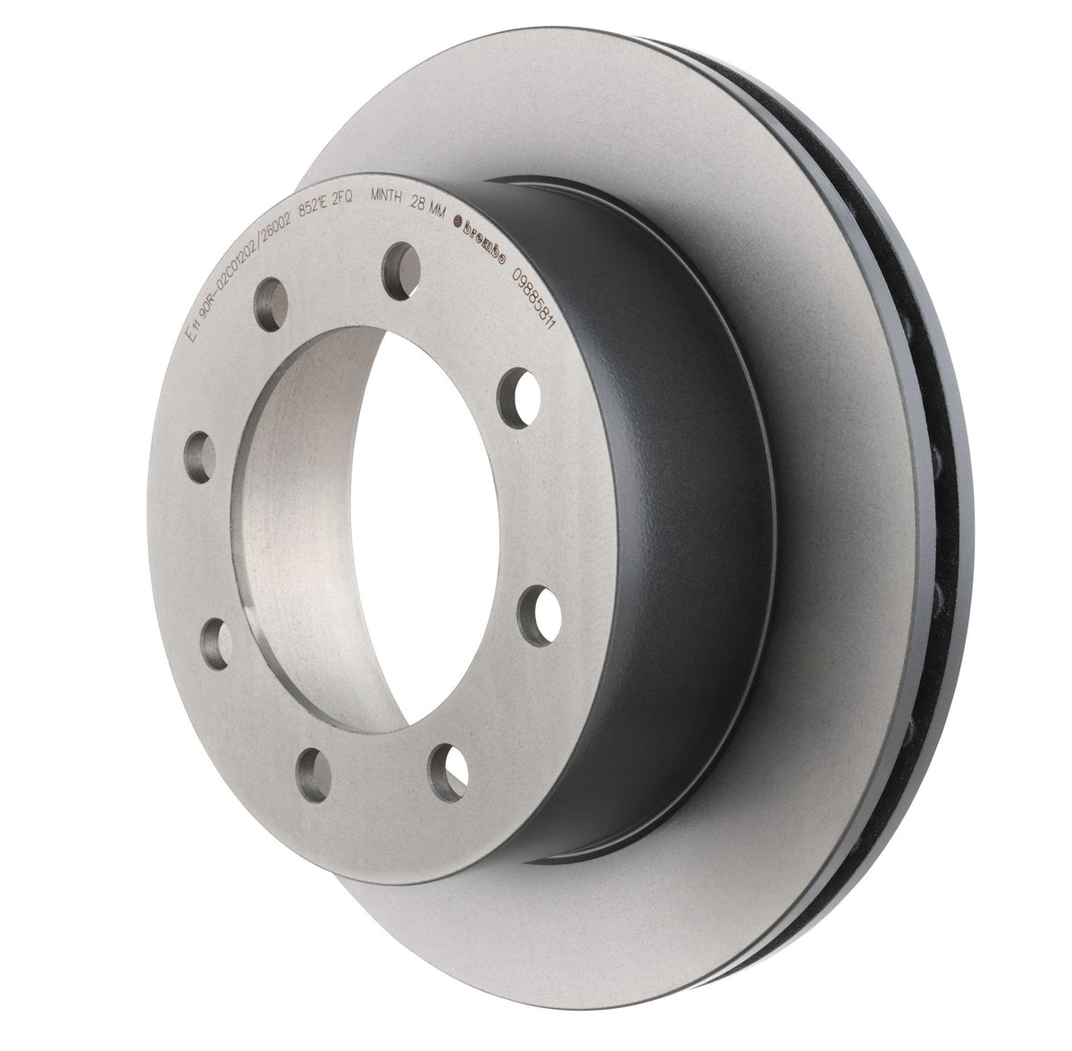 PRIME UV Coated Rear Disc Brake Rotor - 09.8858.11_09
