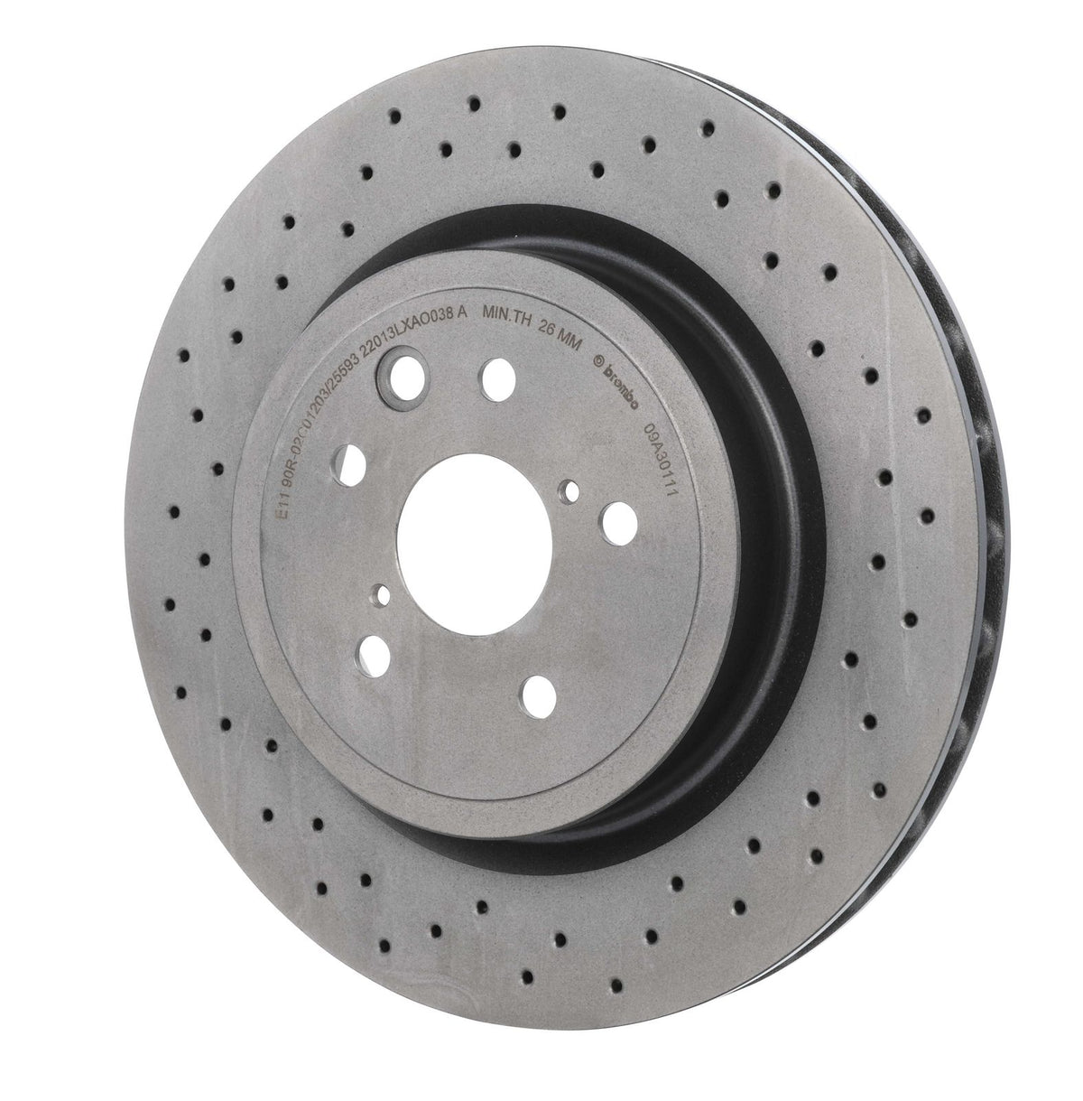 PRIME UV Coated Rear Disc Brake Rotor - 09.A301.11_09