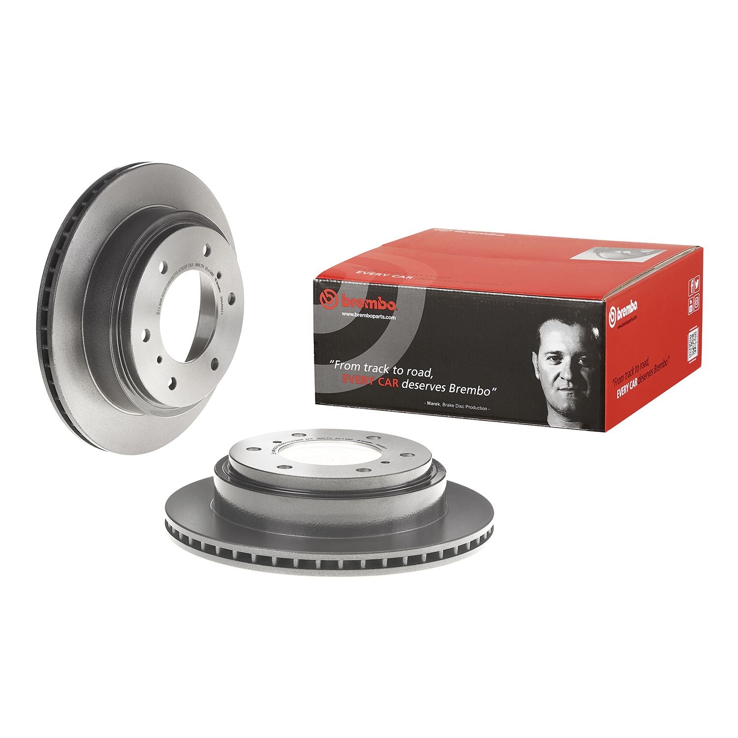 PRIME UV Coated Rear Disc Brake Rotor - 09.A450.11_01
