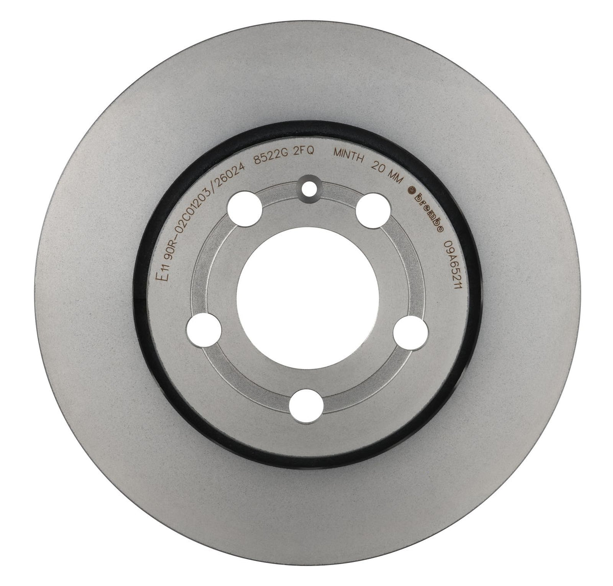 PRIME UV Coated Rear Disc Brake Rotor - 09.A652.11_07