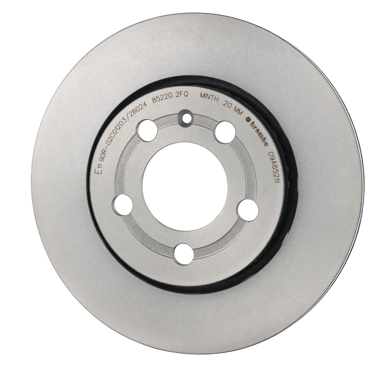 PRIME UV Coated Rear Disc Brake Rotor - 09.A652.11_08