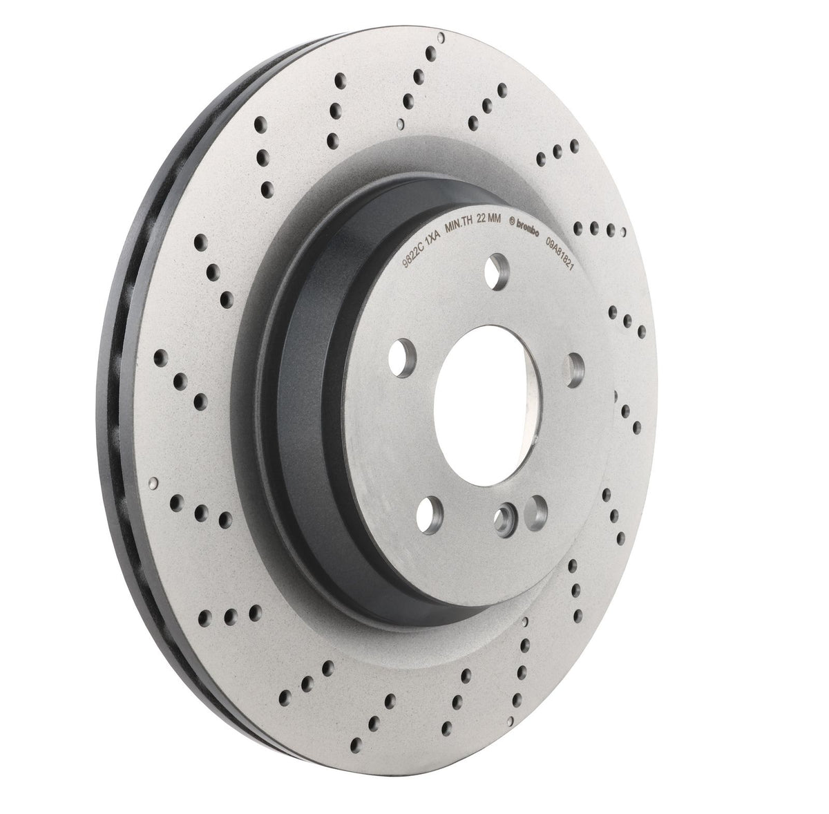 PRIME UV Coated Rear Disc Brake Rotor - 09.A818.21_23