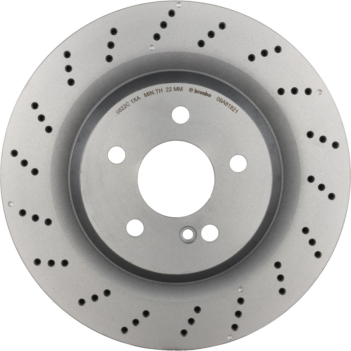PRIME UV Coated Rear Disc Brake Rotor - 09.A818.21_28