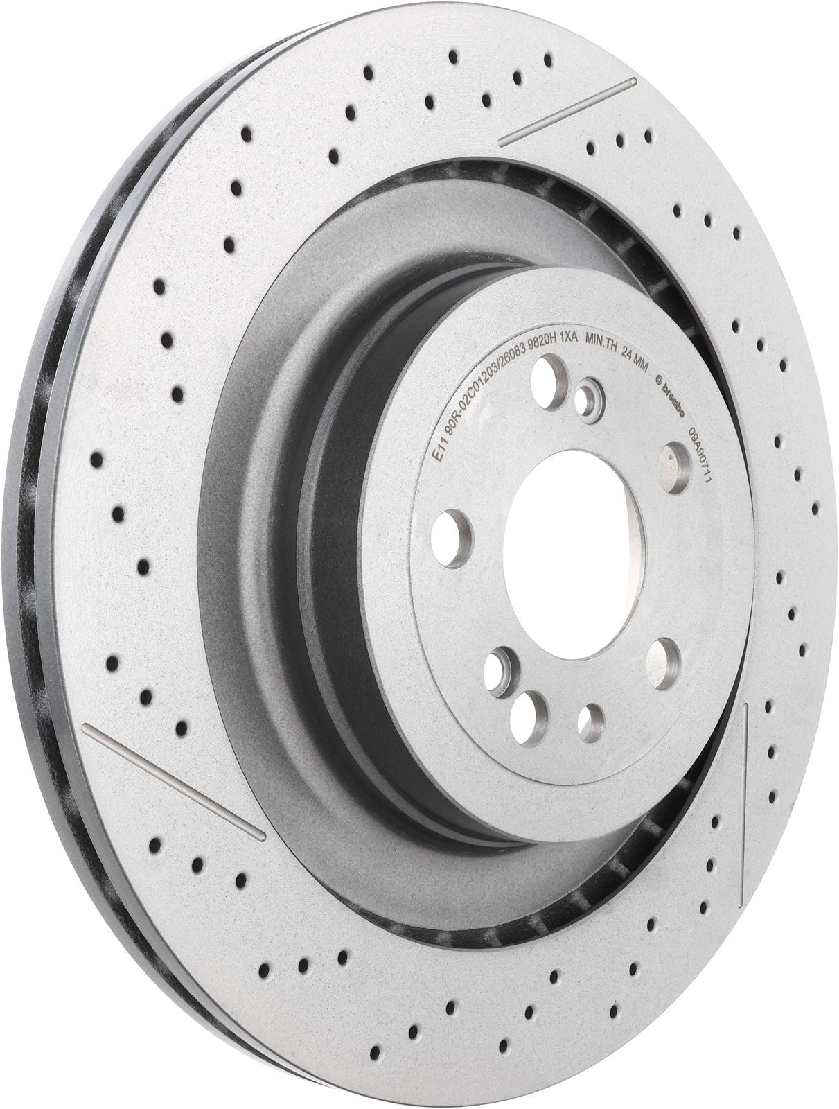 PRIME UV Coated Rear Disc Brake Rotor - 09.A907.11_01