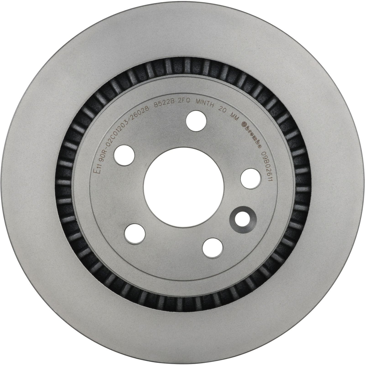 PRIME UV Coated Rear Disc Brake Rotor - 09.B026.11_06